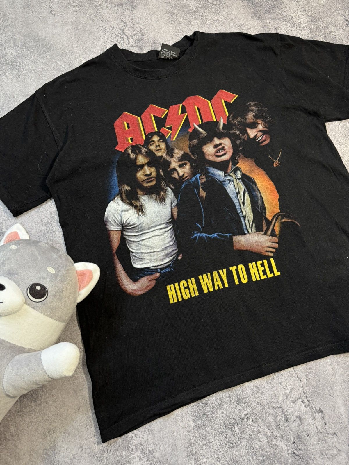 AC/DC × Band Tees × Vintage Vintage ACDC Highway To Hell Graphic Big Logo Black T Shirt Size US XXL / EU 58 / 5 - 2 Thumbnail