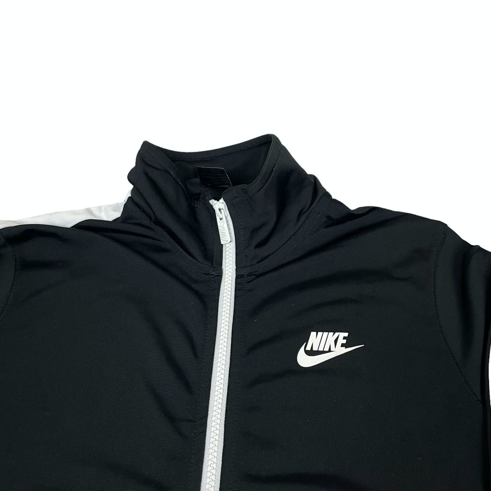 Nike Nike Women Black/White Polyester Full Zip Track Suit Medium Size M / US 6-8 / IT 42-44 - 3 Thumbnail