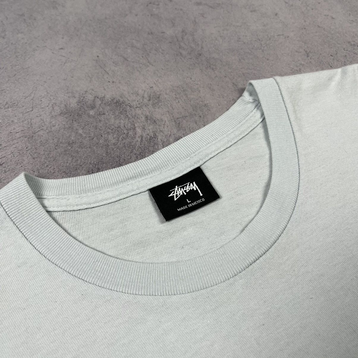 Stussy Vintage Stussy big logo y2k baby blue longsleeve 90’s Size US L / EU 52-54 / 3 - 4 Thumbnail