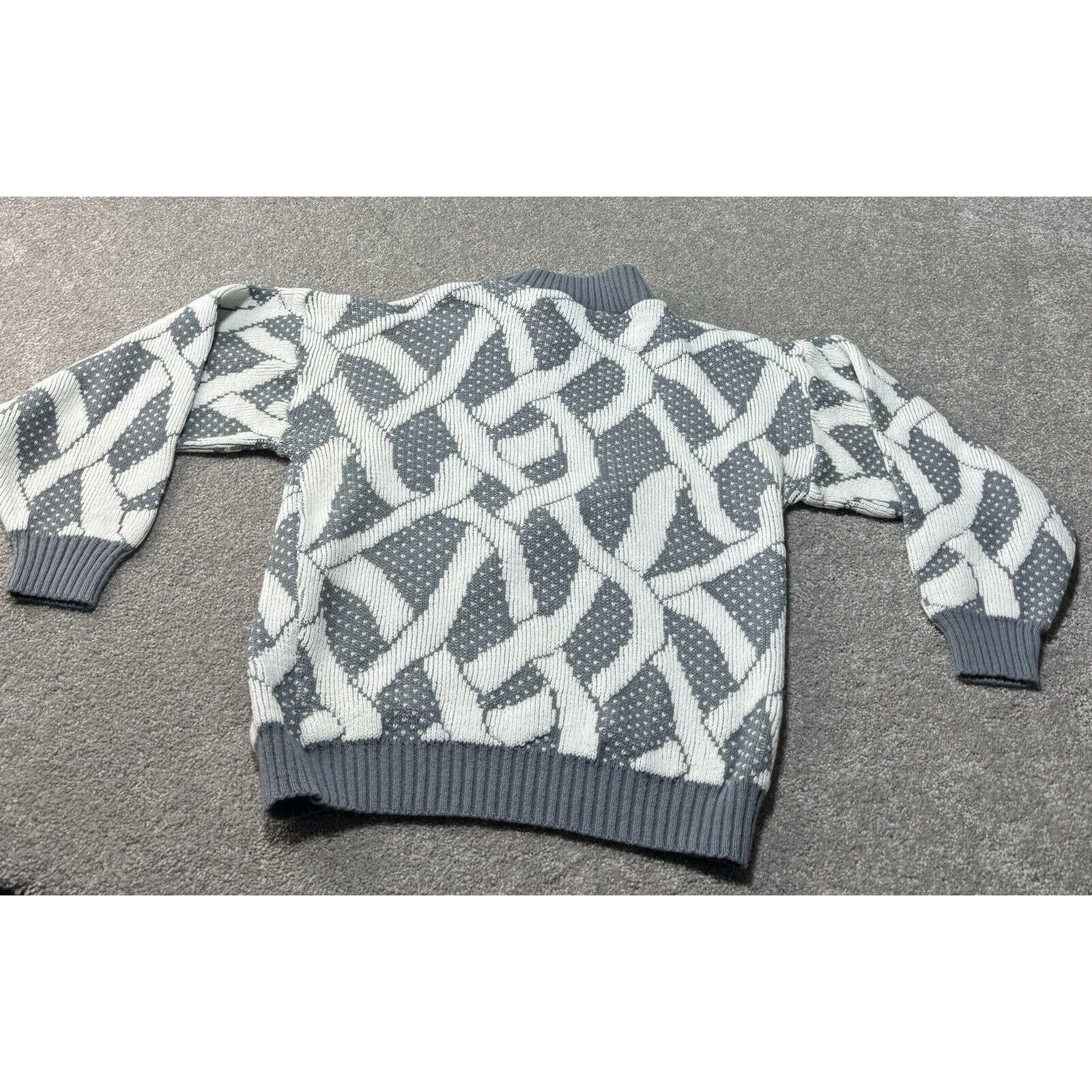 Other Vintage 80s Alicia Sweater Womens Plus 1X Abstract Birdseye Size XL / US 12-14 / IT 48-50 - 2 Thumbnail