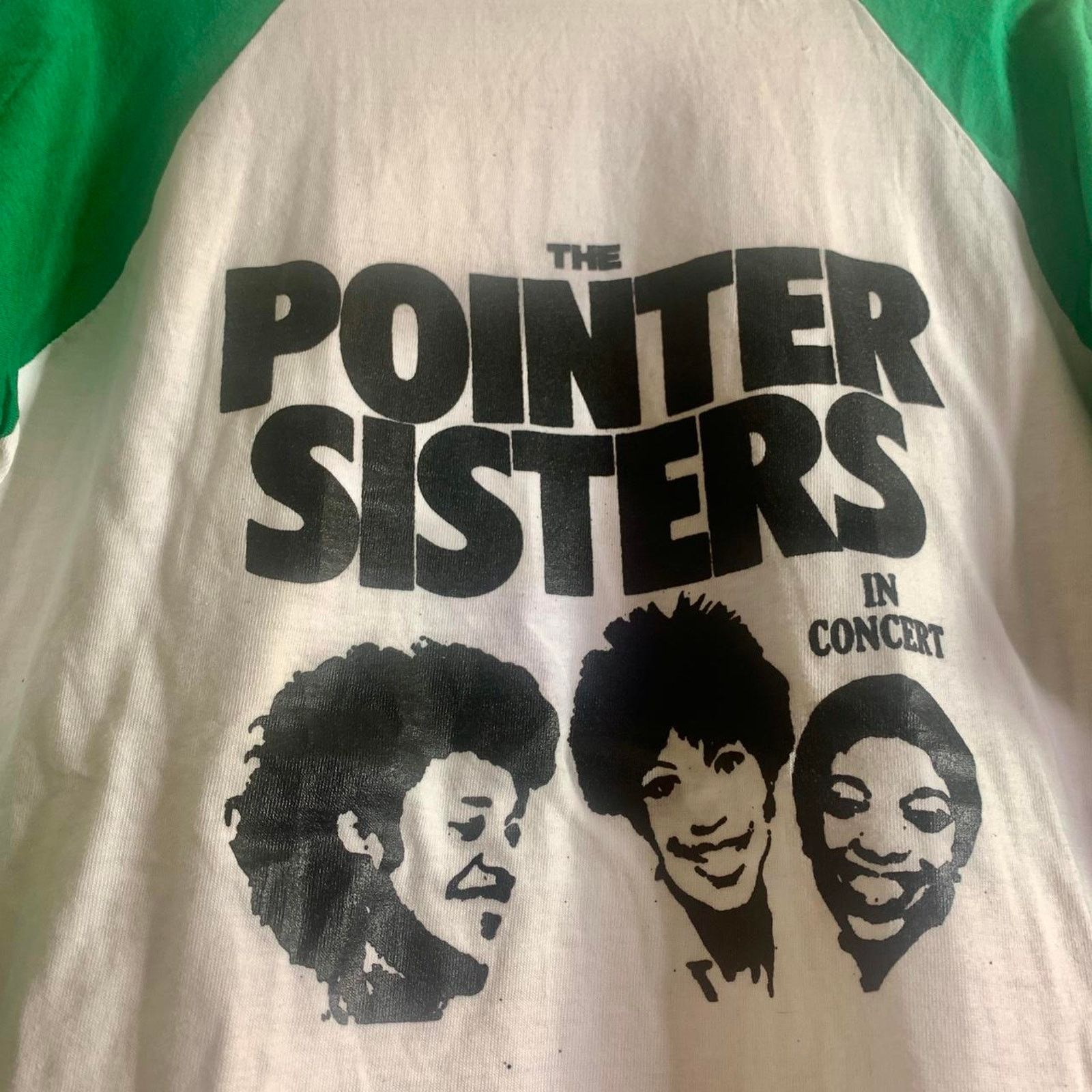Vintage 80s THE POINTER SISTERS baseball jersey 3/4 sleeve tee shirt Size US M / EU 48-50 / 2 - 1 Thumbnail