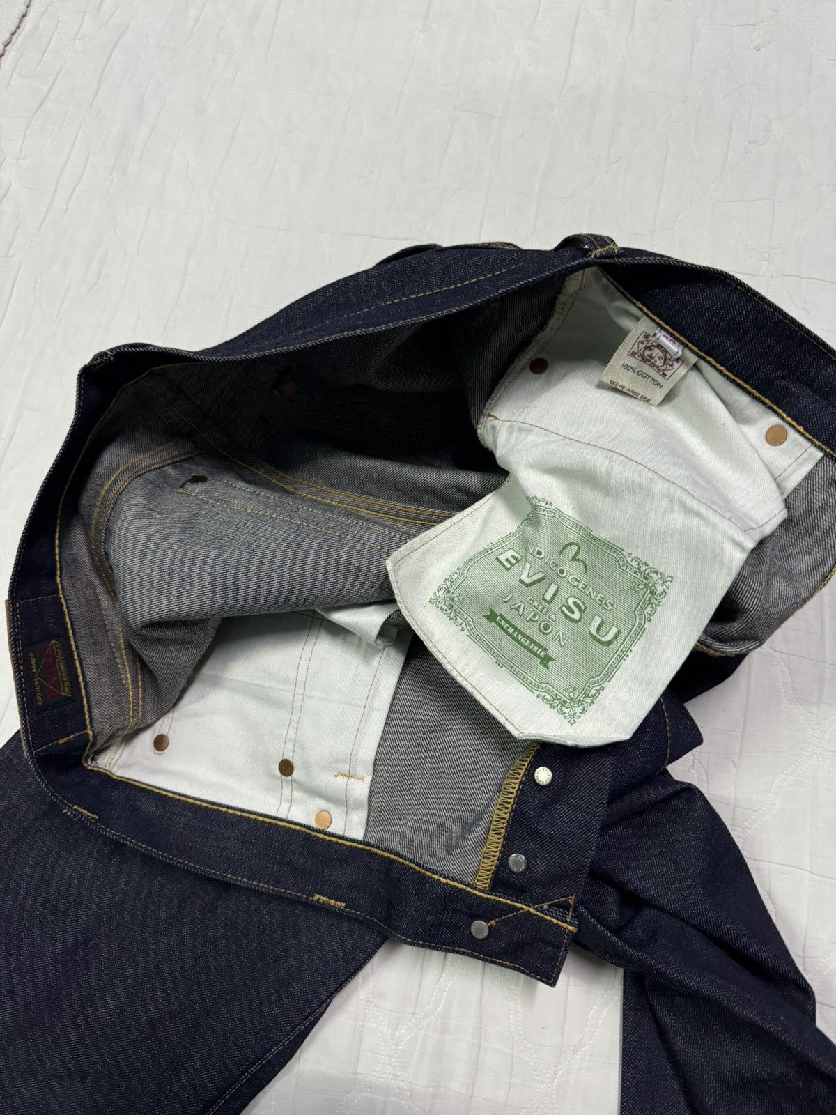 Evisu × Japanese Brand EVISU SMILEY DENIM MINT CONDITION Size US 37 - 6 Thumbnail