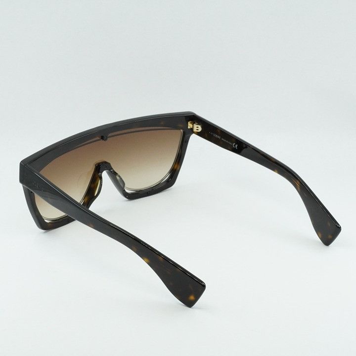Loewe Loewe LW40012F 52F Sunglasses Dark Havana Shield Frame Size ONE SIZE - 5 Thumbnail