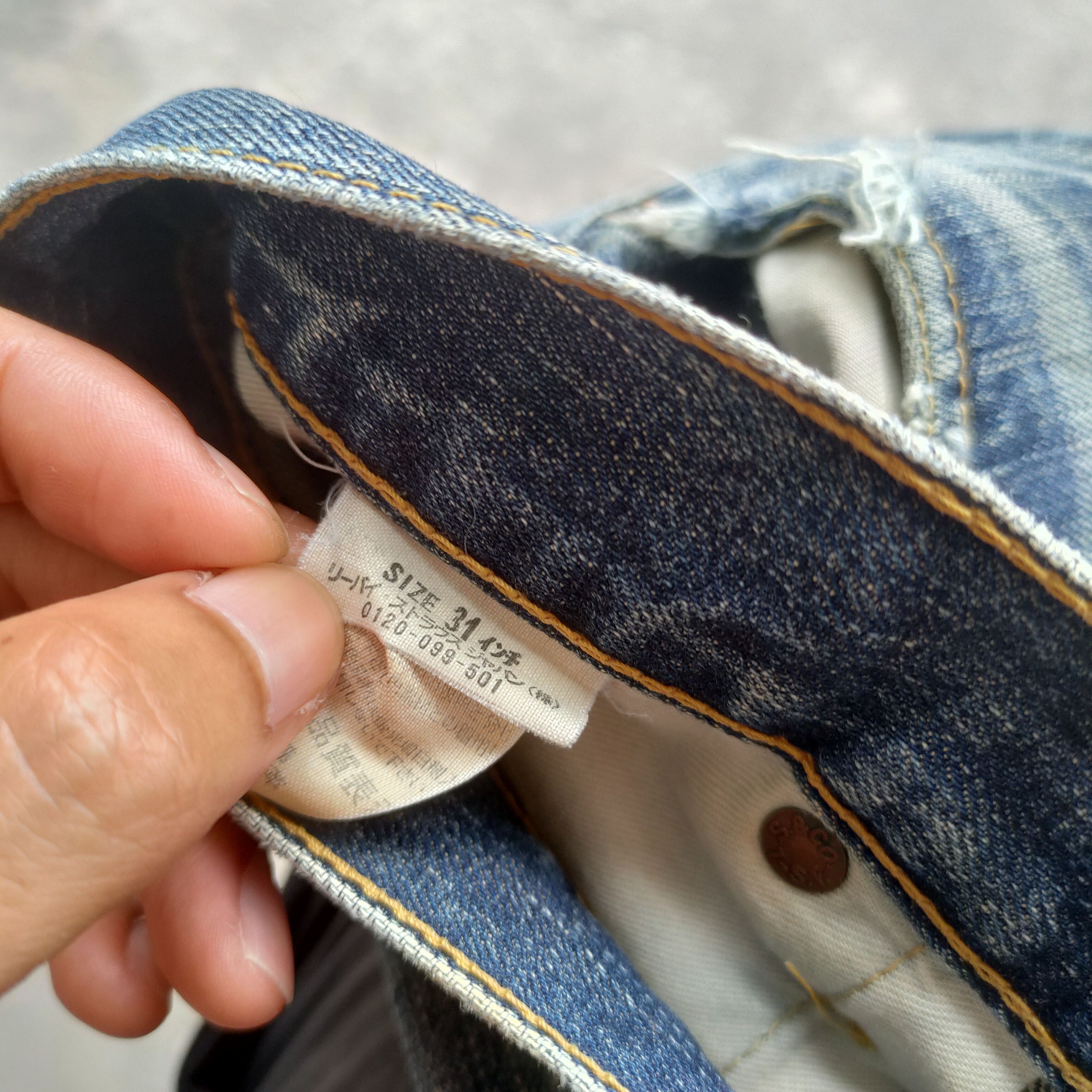 Jean × Levi's Vintage Clothing W31 VINTAGE LEVI'S 503 FADED DISTRESSED JEANS PANTS Size US 31 - 13 Thumbnail