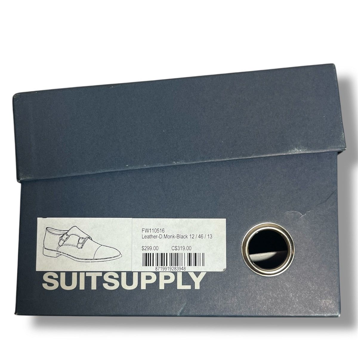 Suitsupply Men Suitsupply Black Double Monk Strap Leather Size US13 Size US 13 / EU 46 - 13 Thumbnail