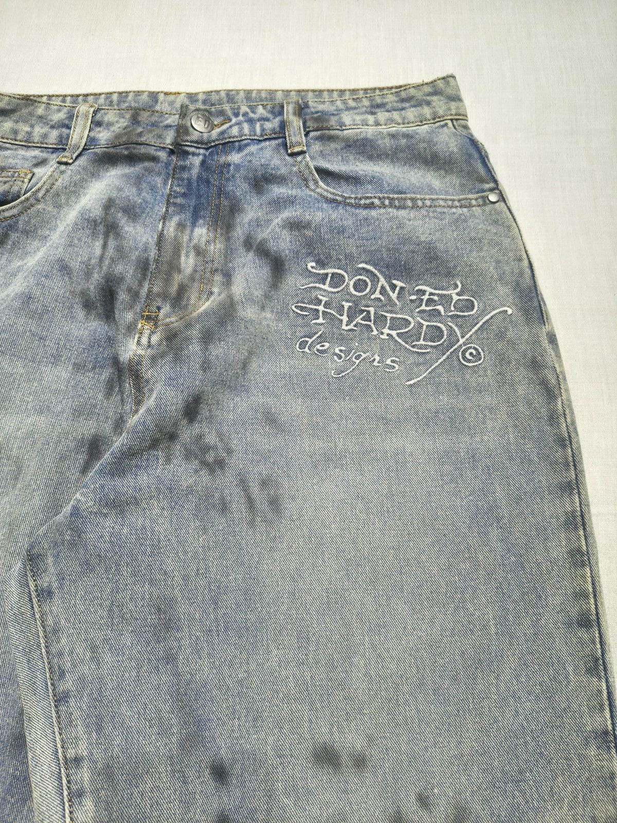 Ed Hardy DISTRESSED NEW YORK CITY ED HARDY JEANS🗽(041) Size US 32 / EU 48 - 9 Thumbnail