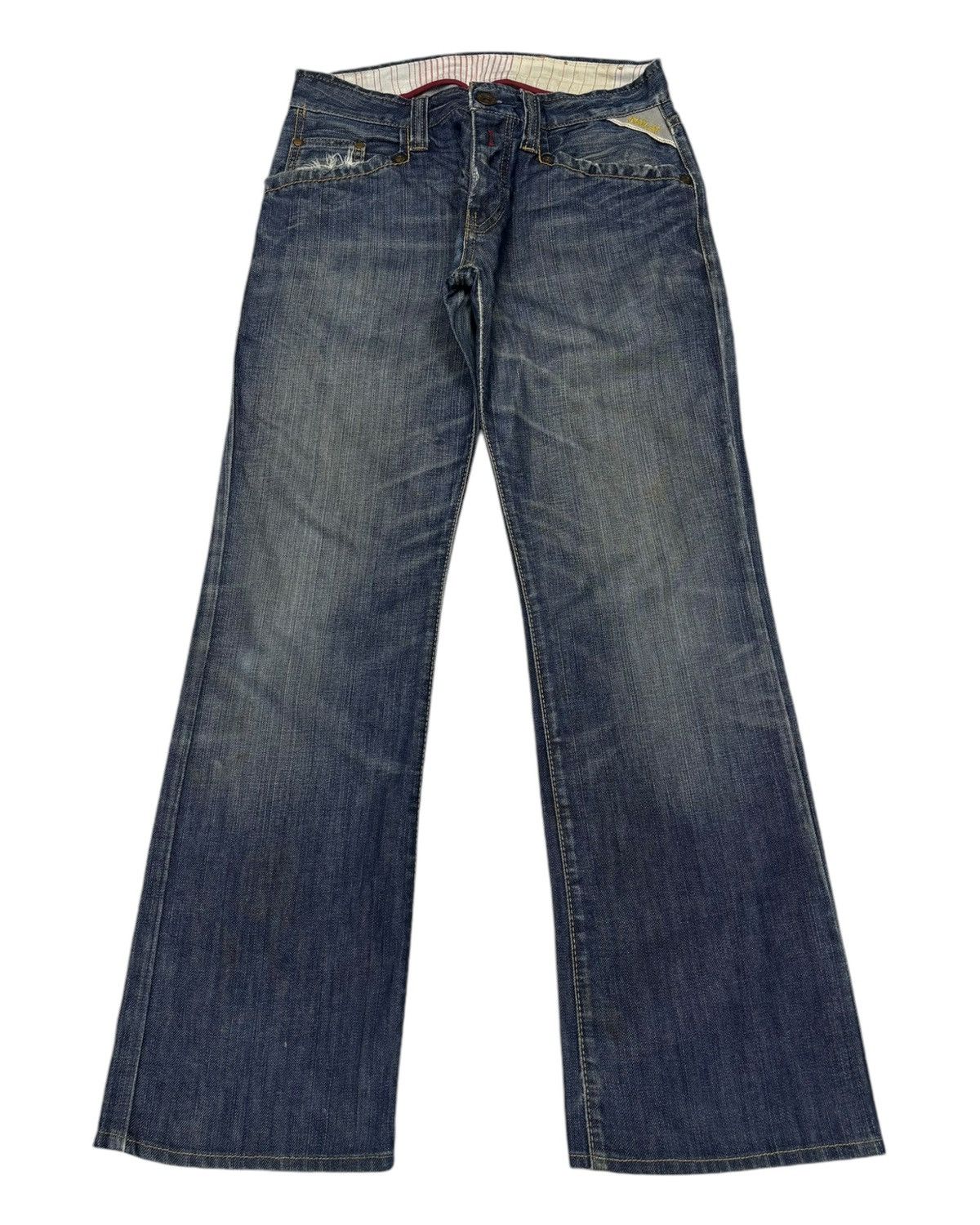 Japanese Brand Vintage Avant Garde Style Replay Flared Denim Jeans Size 28" / US 6 / IT 42 - 1 Thumbnail