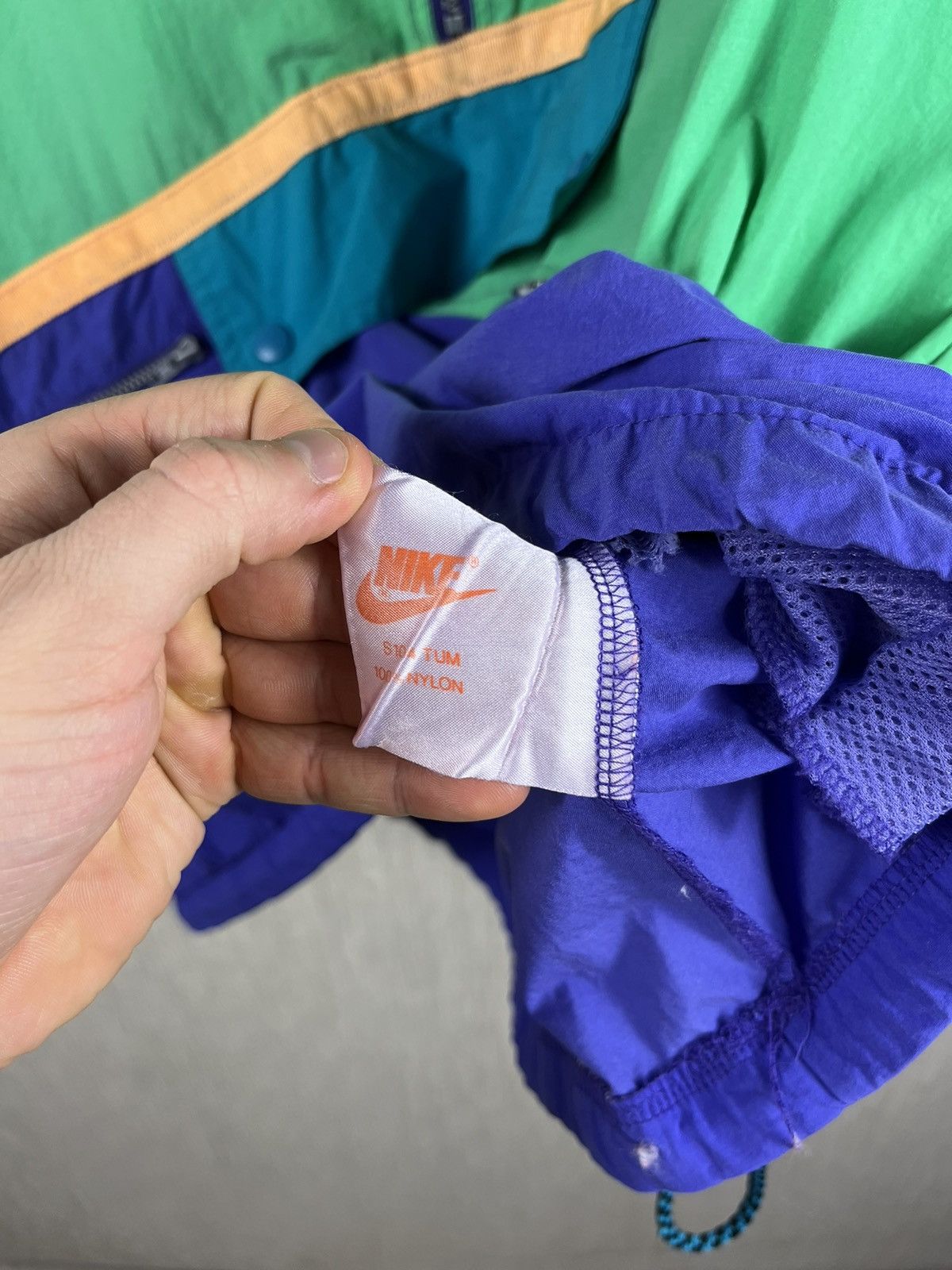 Nike × Vintage Vintage Nike nylon windbreaker jacket 80s anorak half zip Size US S / EU 44-46 / 1 - 20 Thumbnail
