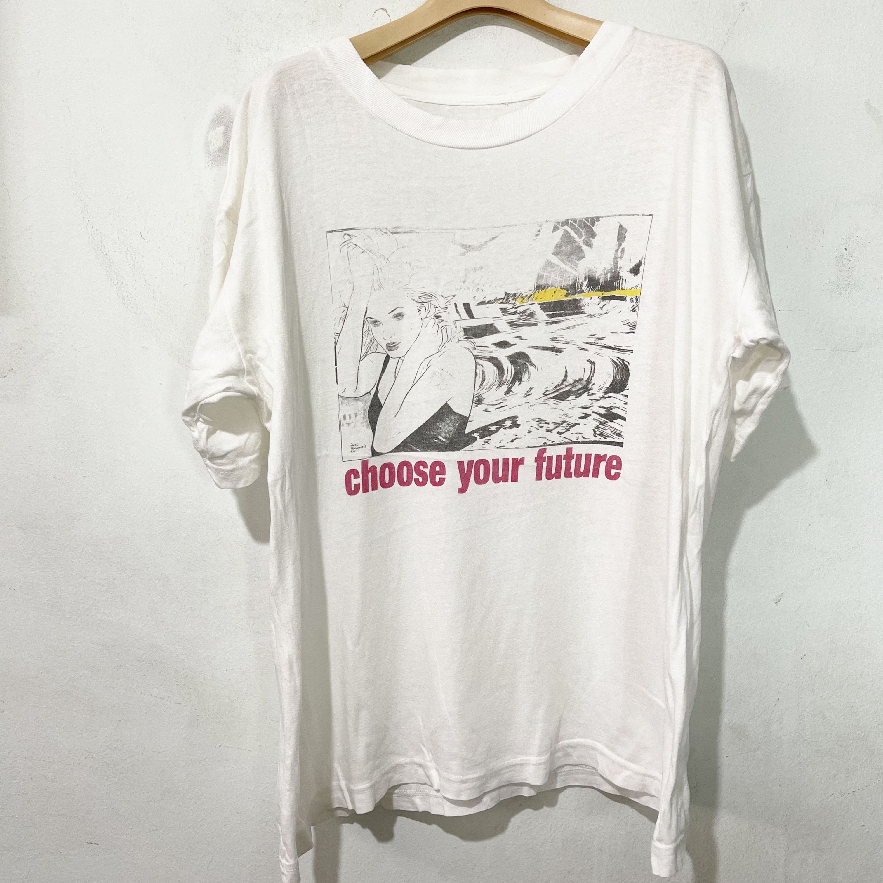 Vintage Vintage 90s Choose Your Future Pop art Shirt Size US M / EU 48-50 / 2 - 1 Thumbnail