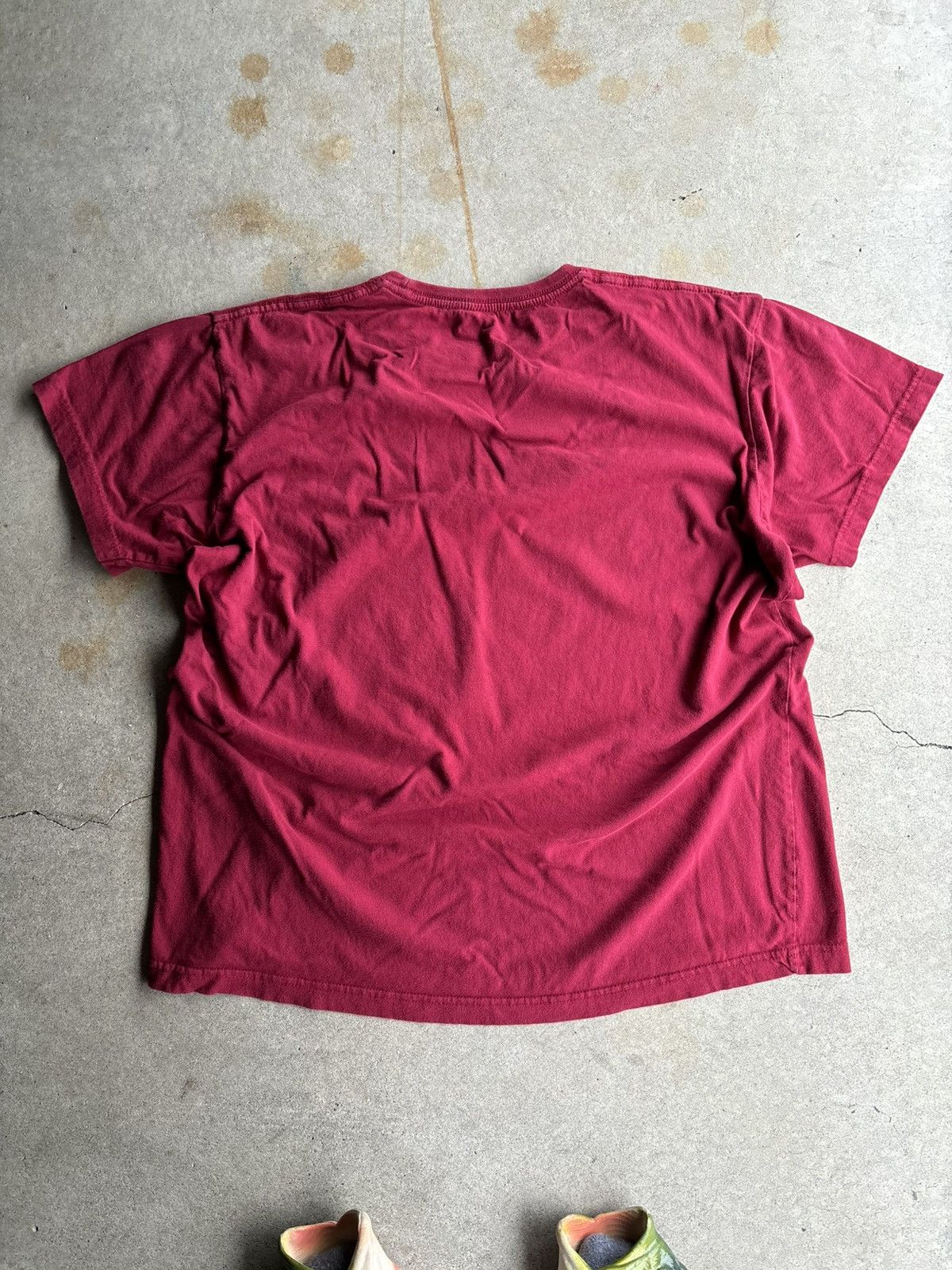 Vintage Crazy 90s Juno Beach D-Day Boxy Faded Burgundy WW2 Shirt Size US L / EU 52-54 / 3 - 2 Thumbnail