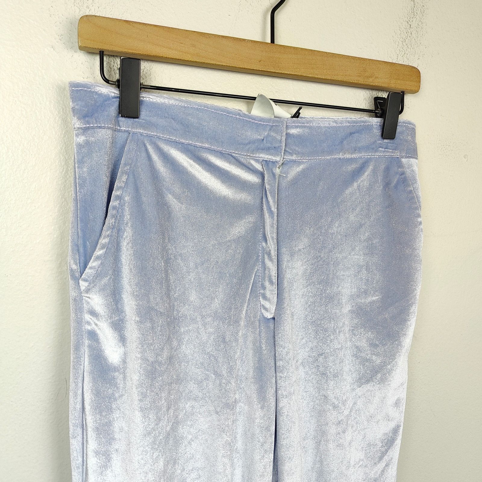 Other Tach Clothing Azucena Velvet Pant Women Small Lavender Size 27" / US 4 / IT 40 - 2 Thumbnail
