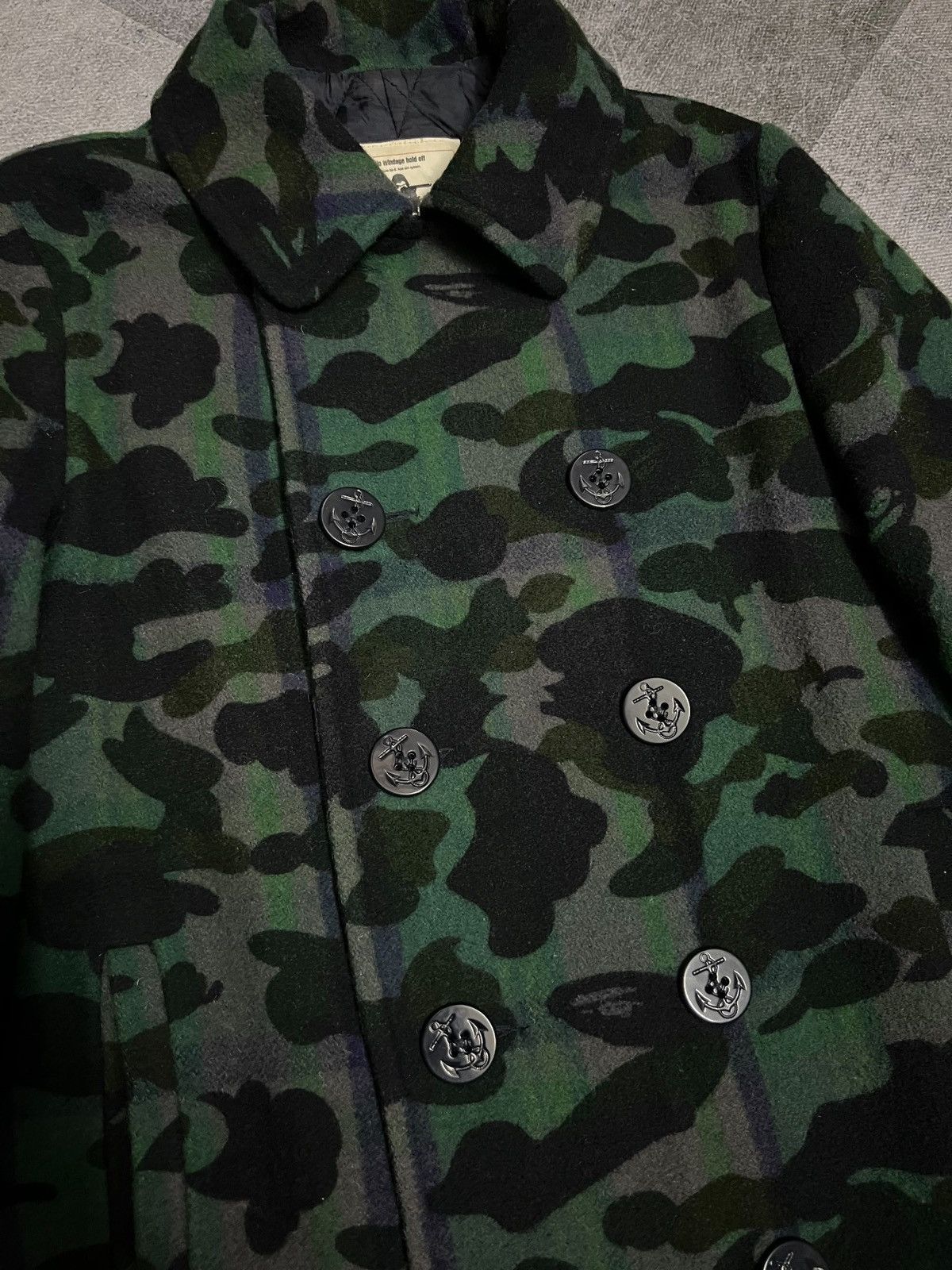 Bape BAPE (A Bathing Ape) camouflage wool pea coat Size US M / EU 48-50 / 2 - 3 Thumbnail