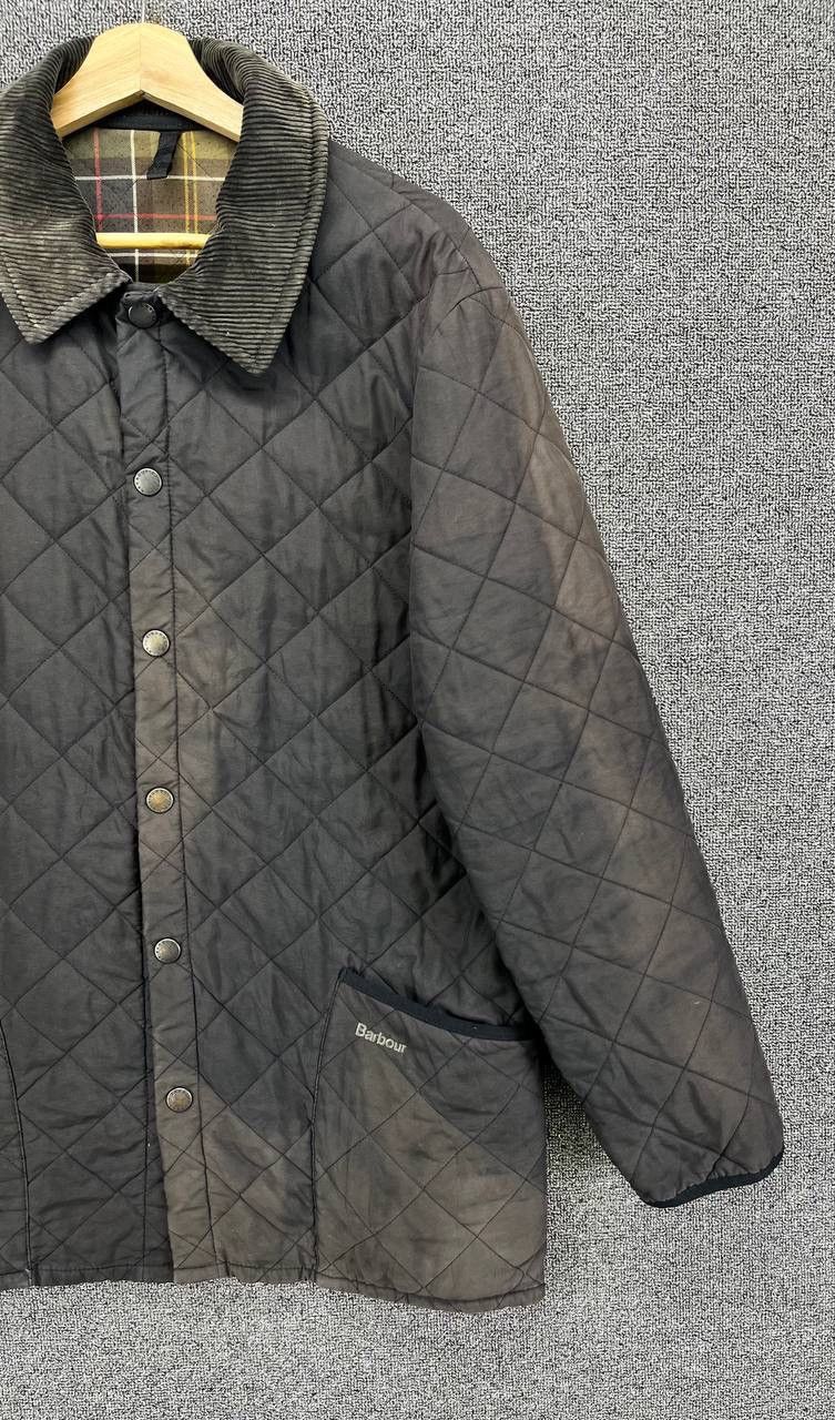 Barbour Vintage Barbour Trashed Quilted Jacket Size US L / EU 52-54 / 3 - 3 Thumbnail