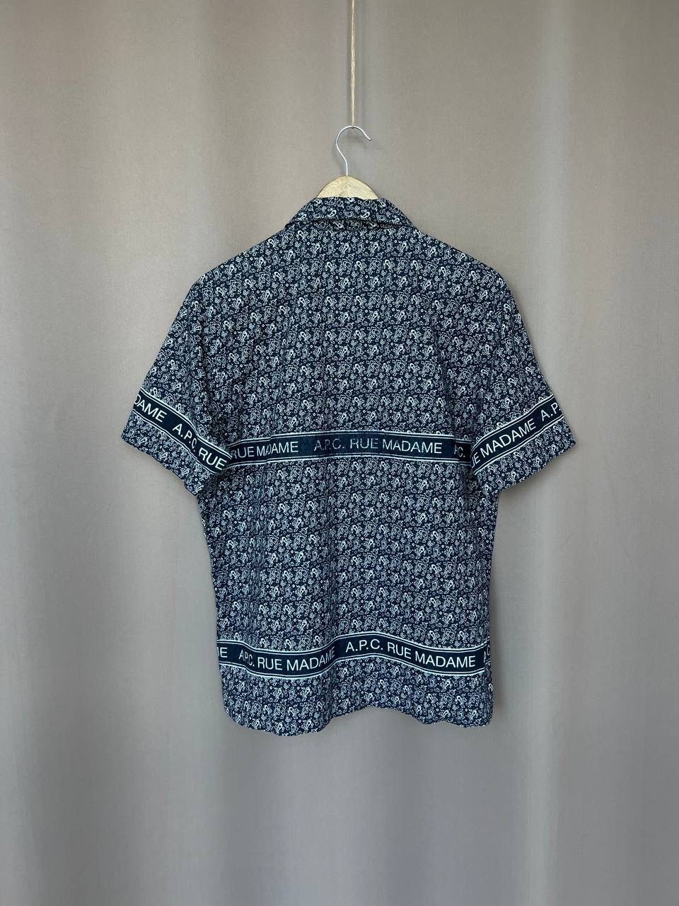 A.P.C. A.P.C. Bandana-Print Cotton Poplin Button Shirt Mens Size L Size US L / EU 52-54 / 3 - 7 Thumbnail