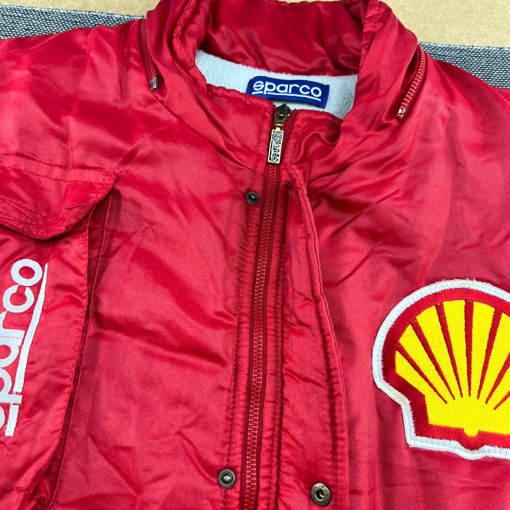 Vintage VINTAGE Sparco Shell Jacket Mens XL Red Nylon Italy Racing 90s Formula 1 Puffer Jacket Full Zip Size US XL / EU 56 / 4 - 7 Thumbnail