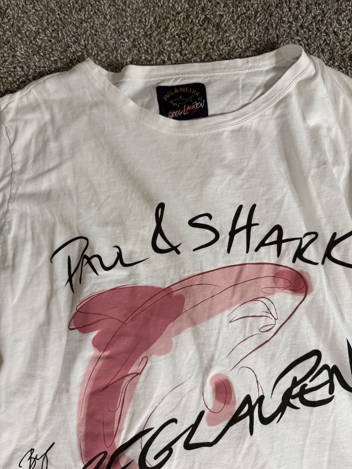 Greg Lauren × Paul & Shark Greg Lauren x Paul Shark White & Pink Tee Size US XS / EU 42 / 0 - 2 Thumbnail