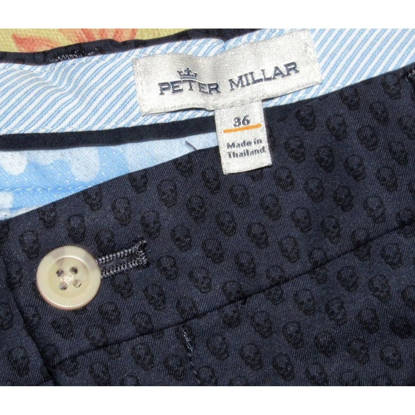Peter Millar PETER MILLAR Carrboro Performance 9" Skull Shorts 36 Men Chino XS-? Size US 36 / EU 52 - 4 Thumbnail