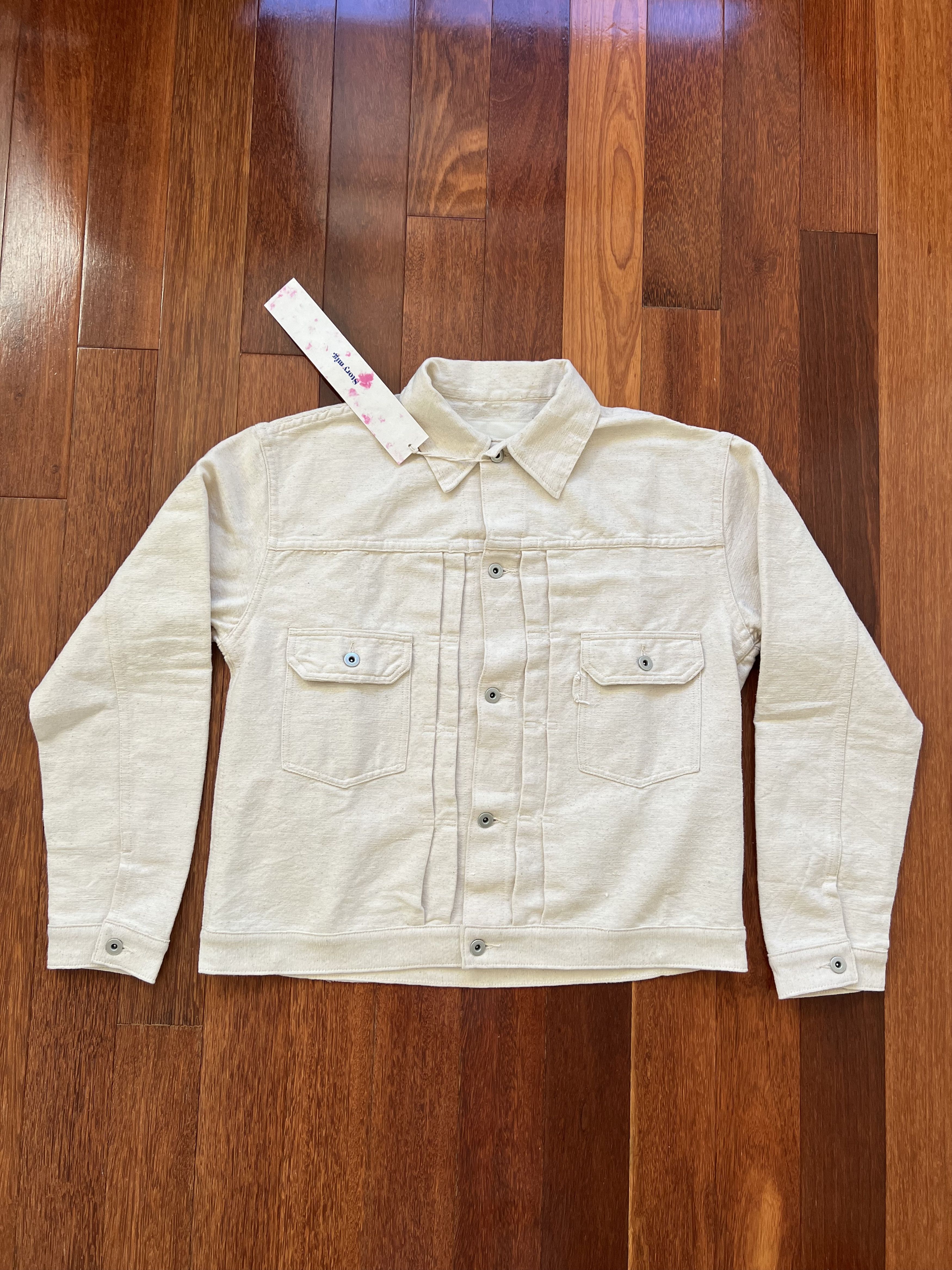 Story Mfg. 💚 Story Mfg Tuesday Jacket Ecru Handloom Medium NEW Size US M / EU 48-50 / 2 - 2 Thumbnail