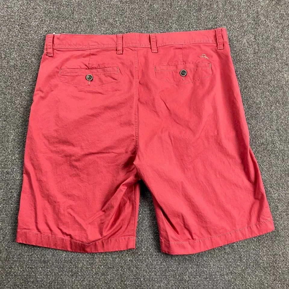Tommy Bahama Tommy Bahama Shorts Men's 35 Red Casual Chino Cotton Blend Size US 35 - 5 Thumbnail