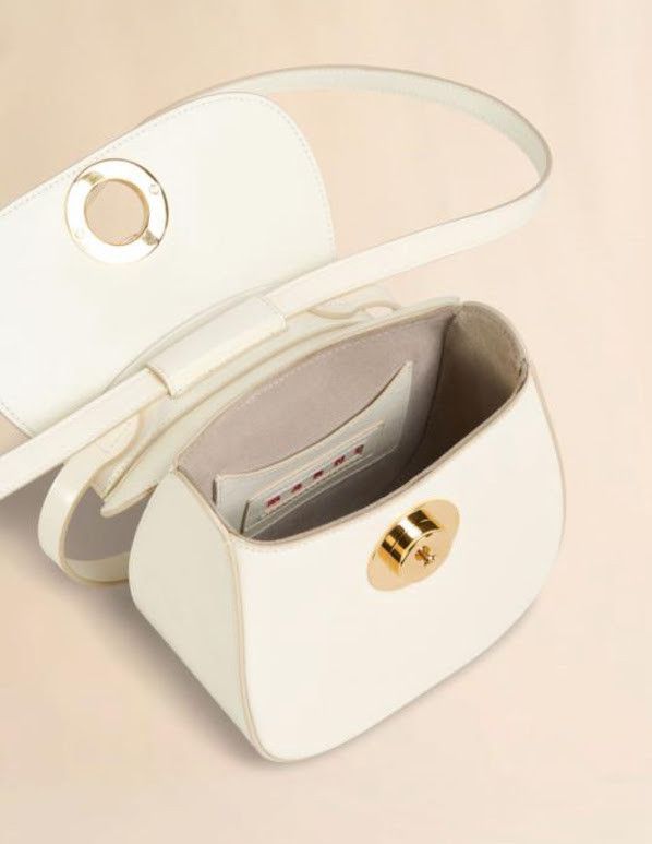 Marni o1w1db10326 Size:OS/Small Butterfly Tote Bag in White Size ONE SIZE - 2 Thumbnail