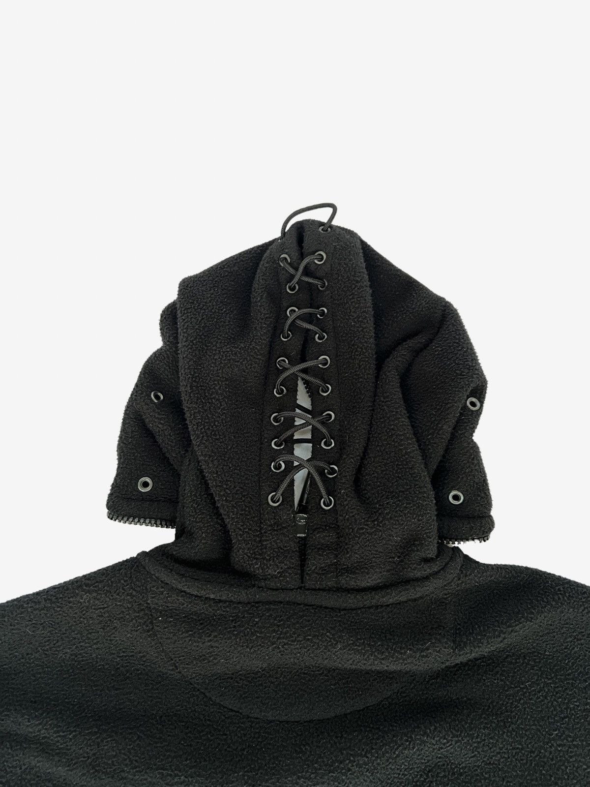 Vetements *RARE* Vetements SS19 Black Gimp Mask Bullet Fleece Hoodie Size US XS / EU 42 / 0 - 5 Thumbnail
