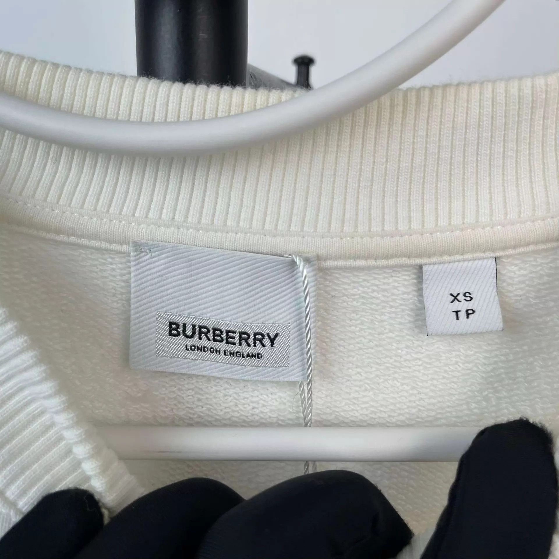 Burberry Burberry White Hoodie XS Size US XS / EU 42 / 0 - 5 Thumbnail