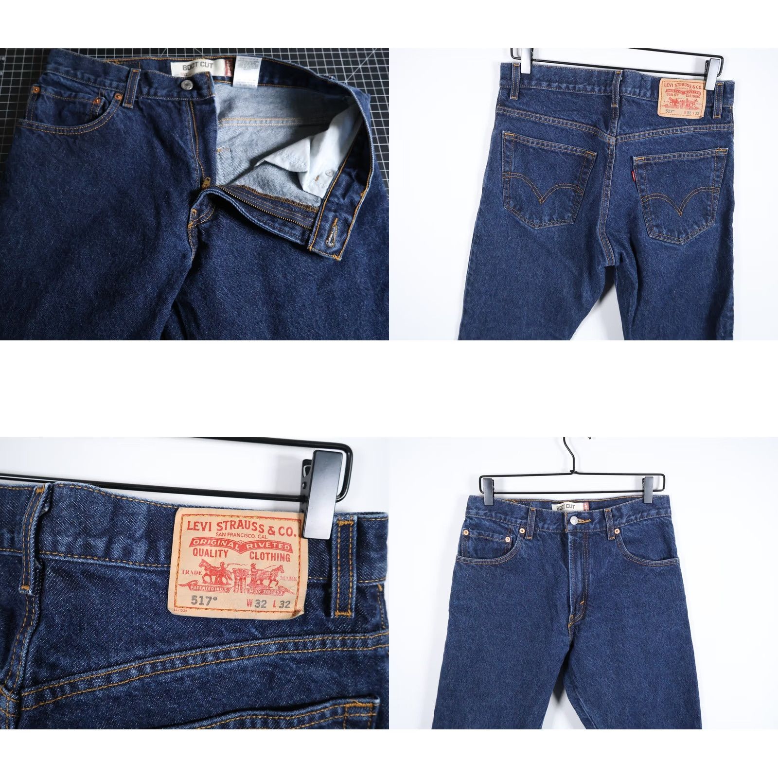 Levi's VINTAGE Levi's 517 Jeans Denim 31 x 32 Blue Bootcut 2006 Y2K Men’s Regular 5-Pocket 100% Cotton Size US 31 - 9 Thumbnail