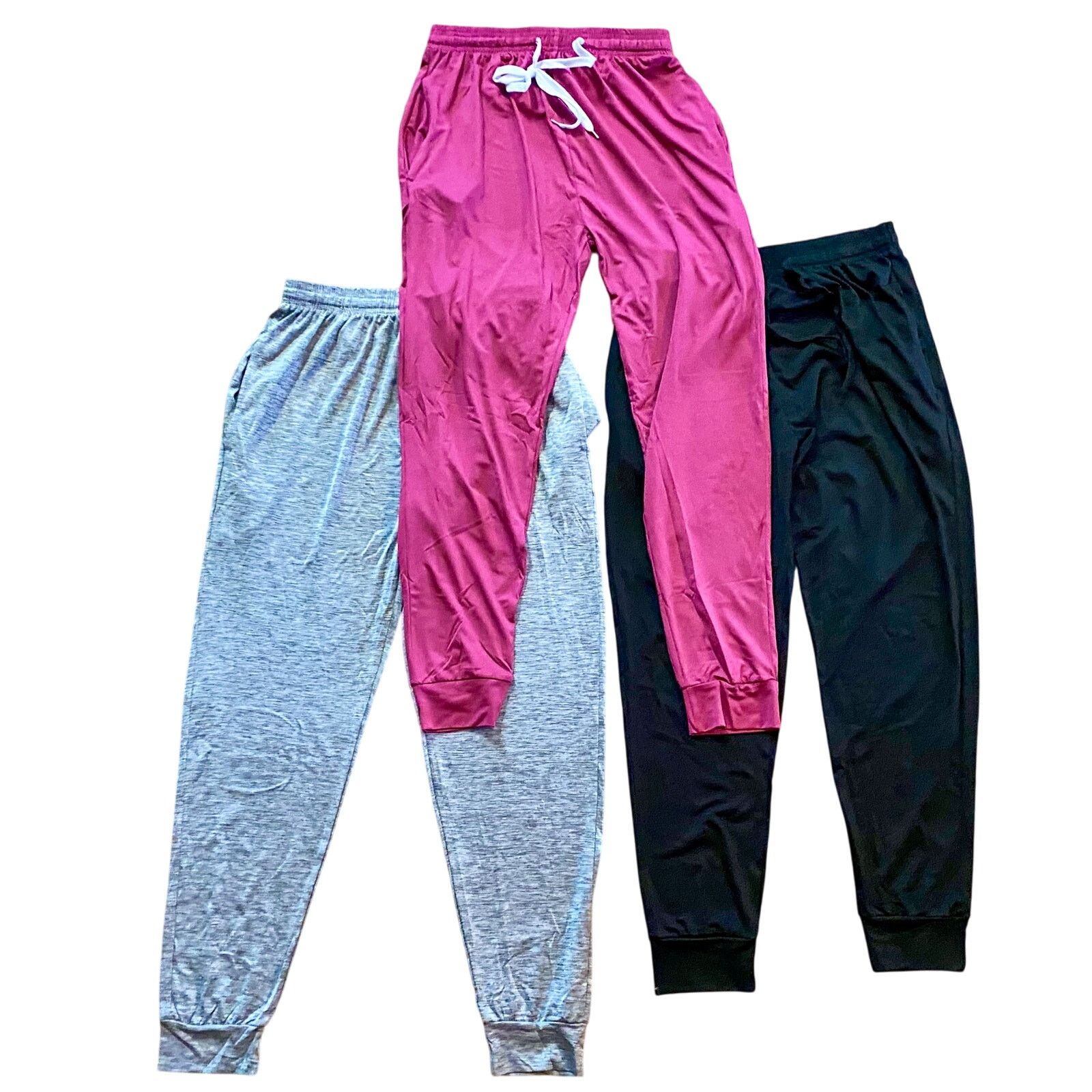 Other Real Essentials Pink Black Gray Joggers Bundle Womens Small Size 27" / US 4 / IT 40 - 1 Thumbnail