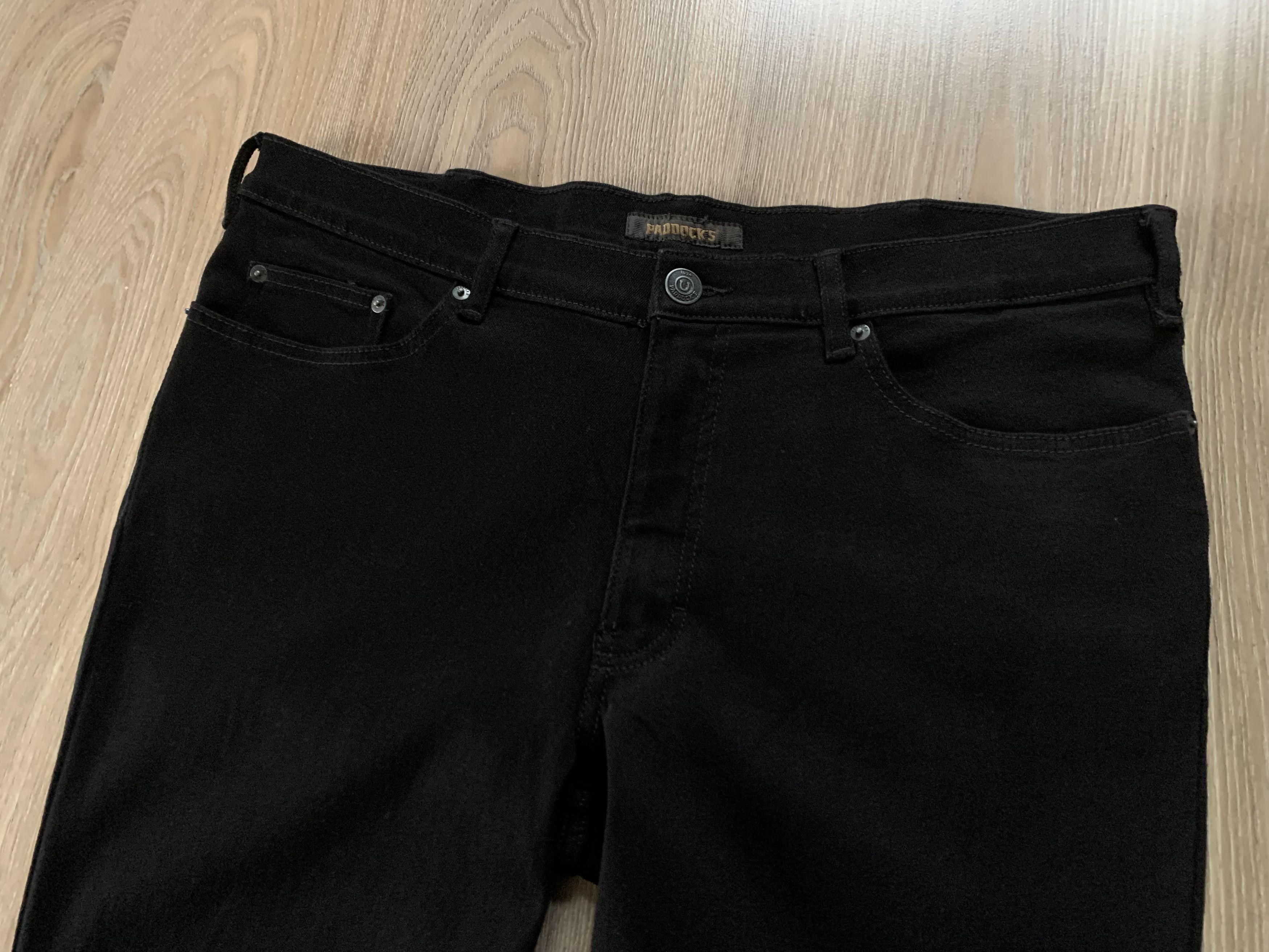 Designer Paddock's Ranger Black Denim Jeans Size US 40 / EU 56 - 5 Thumbnail