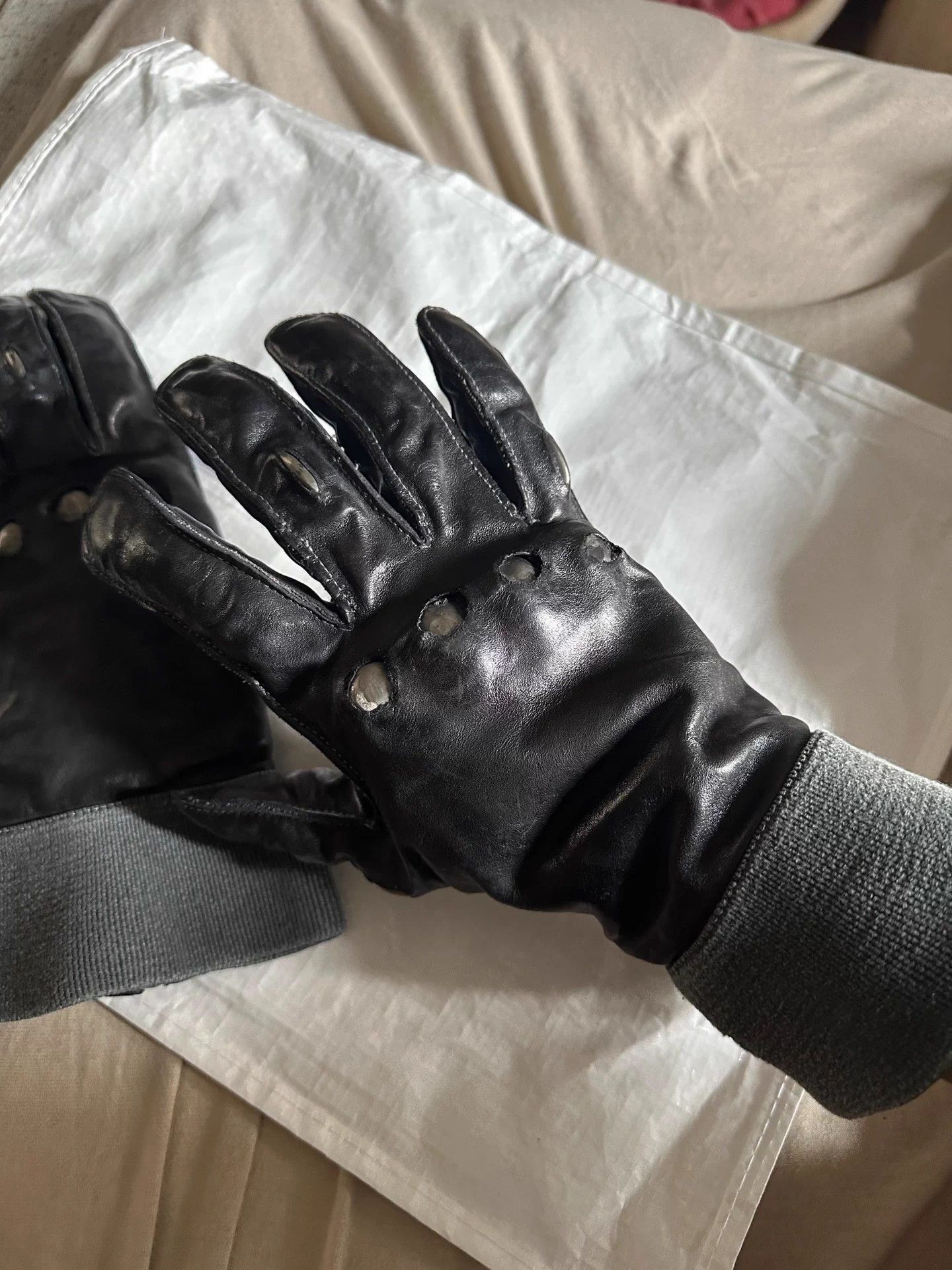 Carol Christian Poell Carol Christian Poell CCP vintage titanium alloy gloves Size ONE SIZE - 2 Thumbnail