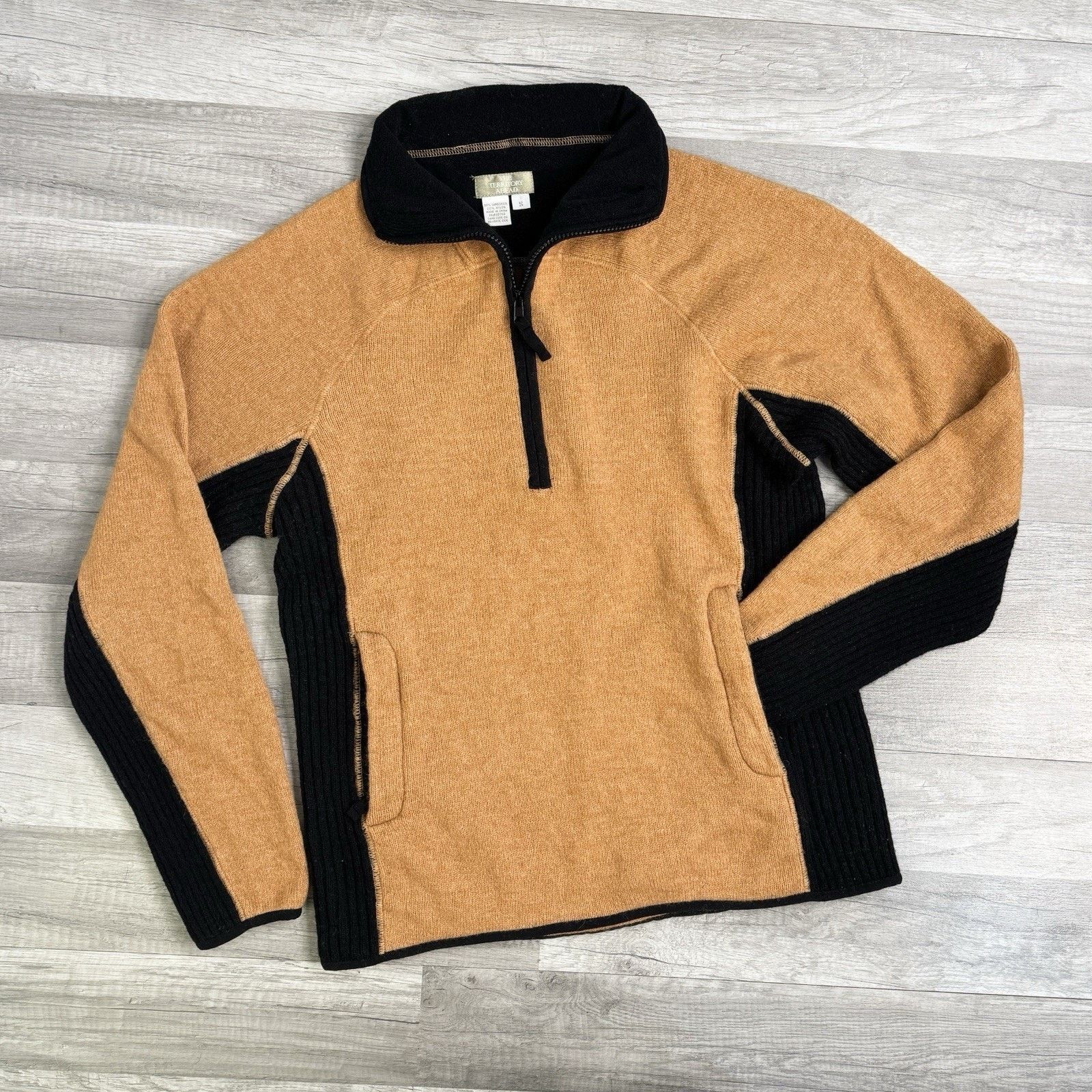 Vintage Vintage 90s Lambswool Quarter Zip Sweater Size Small Size US S / EU 44-46 / 1 - 1 Thumbnail