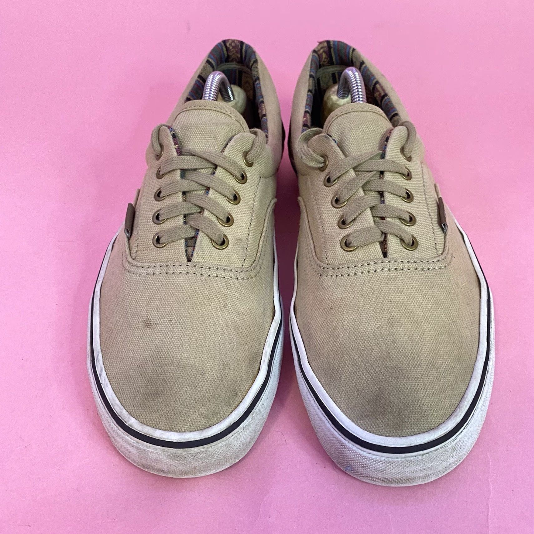 Vans VANS Era 59 C&L Canvas Khaki Tan Aztec Multicolor Stripe Lining US Mens 10.5 Size US 11 / EU 44 - 5 Thumbnail