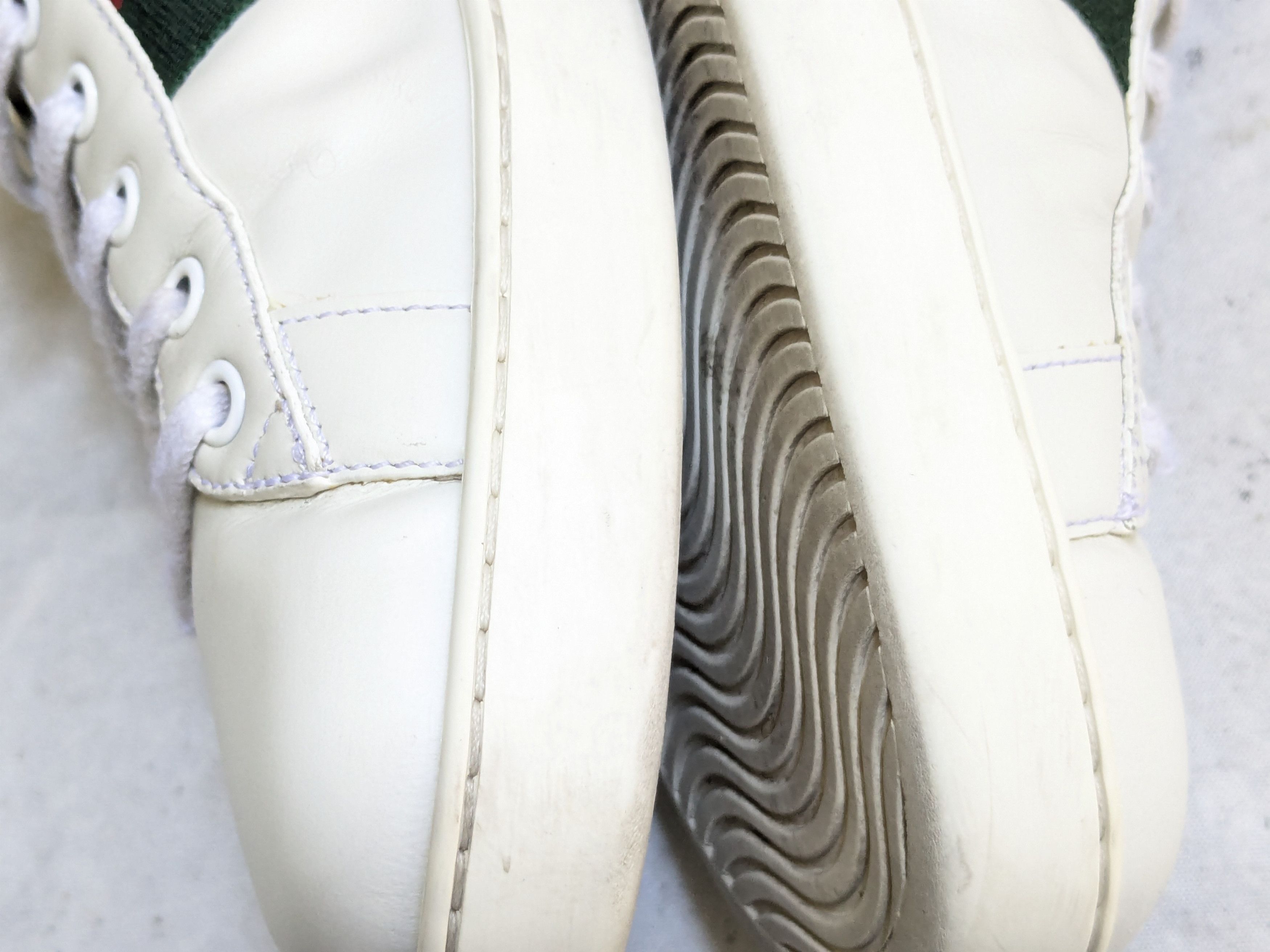 Gucci Gucci Ace Sneakers 10.5 White Leather Low 429446 Size US 10.5 / EU 43-44 - 14 Thumbnail