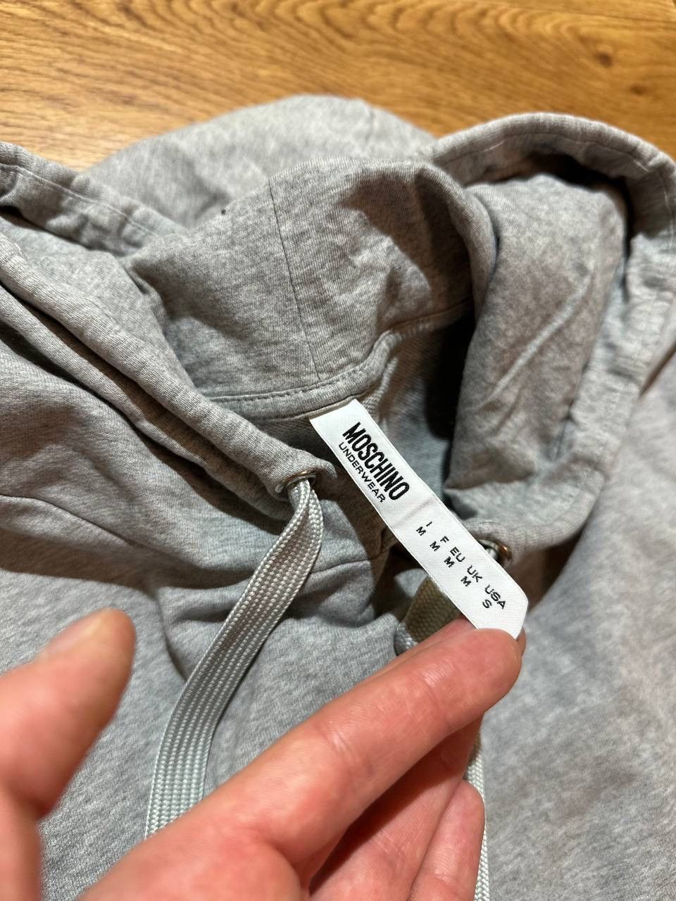 Moschino Hoodie Moschino Designer Classic Tape Logo Men’s M Size Grey Size US M / EU 48-50 / 2 - 6 Thumbnail