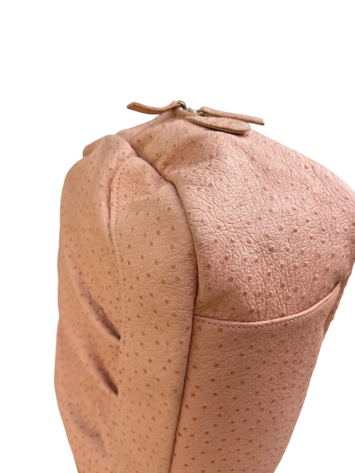 Leather Tsumori Chisato Japan Peach Ostrich Leather Weekend Bag Size ONE SIZE - 15 Thumbnail