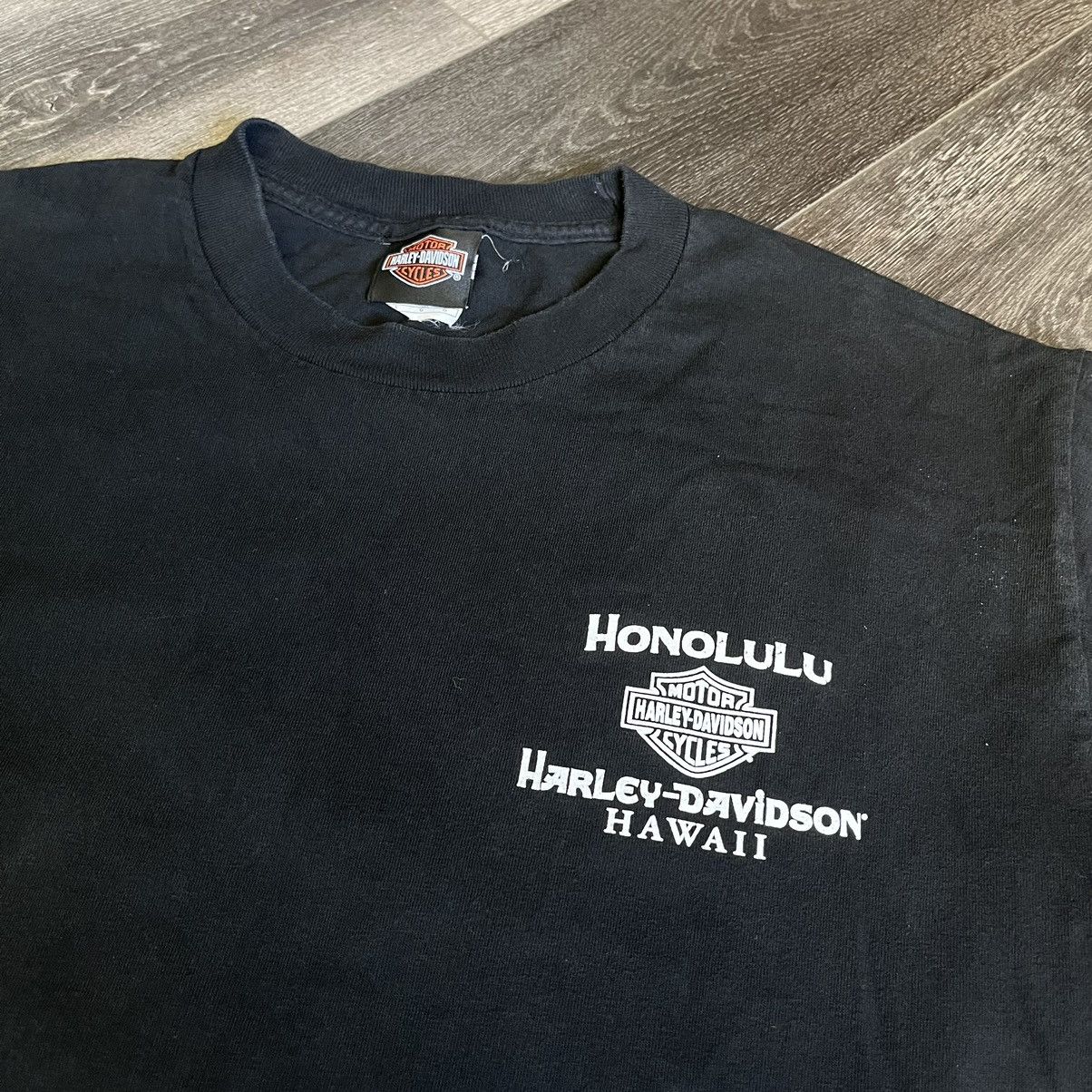 Harley Davidson Vintage 2000s Harley Davidson Honolulu Hawaii Beach Logo Tee Size US XL / EU 56 / 4 - 4 Thumbnail