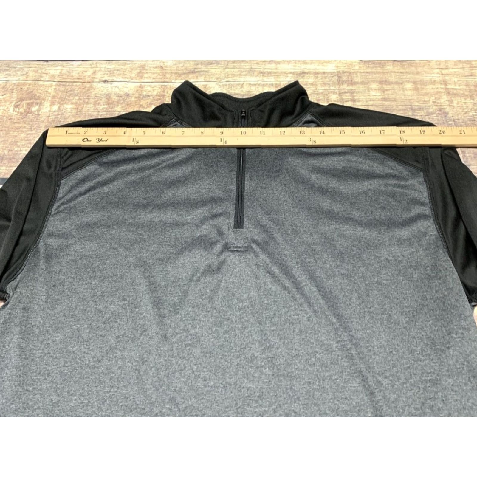 Vintage Badger Sport 1/4 Zip Pullover Shirt Mens Large Black Gray Active Lightweight Casual Sportswear Size US L / EU 52-54 / 3 - 3 Thumbnail