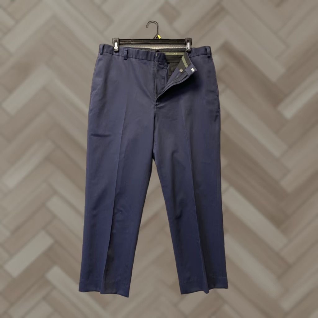 Vintage VINTAGE L.L. Bean Heavy Chino Pants Mens 38x32 Dusty Navy Blue Casual Workwear Size US 38 / EU 54 - 1 Thumbnail