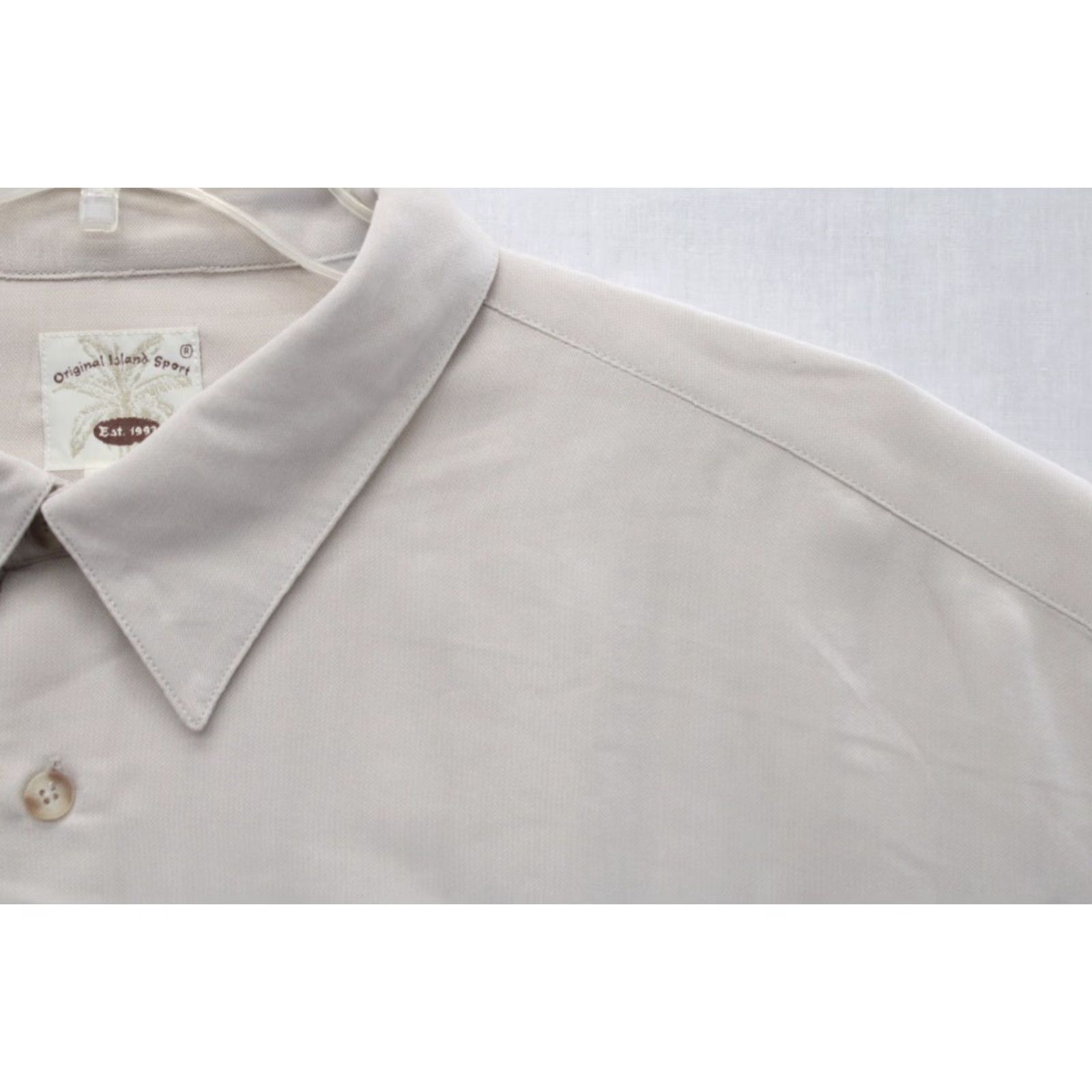 Vintage NWT Original Island Sport Shirt Men's XXL Beige Long Sleeve Button Up Vacation Shirt Size US XXL / EU 58 / 5 - 5 Thumbnail