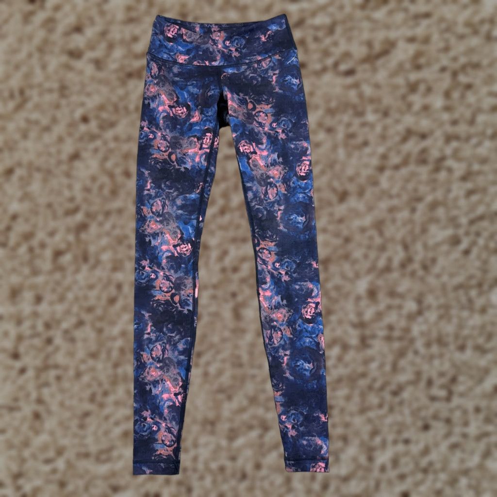 Lululemon Lululemon Wunder Under Pant Blue Pink Moody Mirage Bark Berry Deep Navy 31.5" W5F34S Womens Pants 4 Lukulemon irrelevant Size 27" / US 4 / IT 40 - 1 Thumbnail
