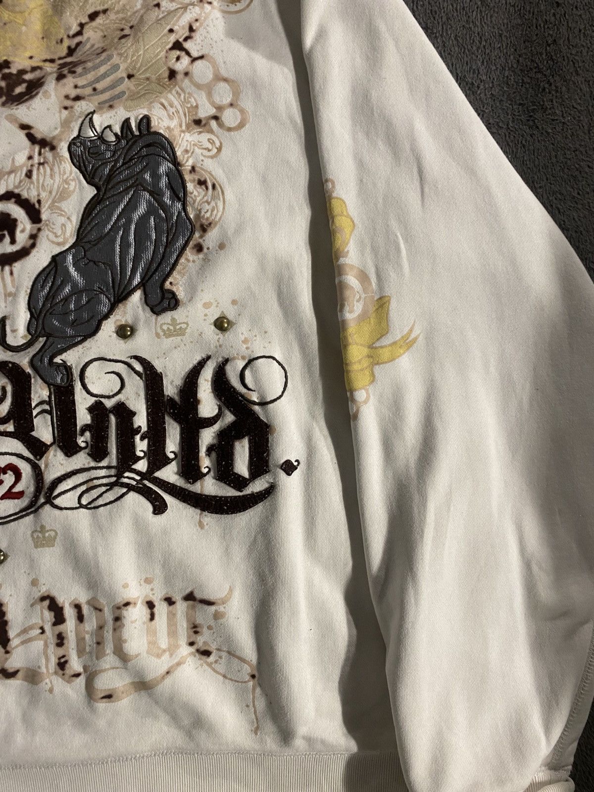 Ecko Unltd. × Marc Ecko Vintage Rare White Zip Hoodie Ecko Unltd