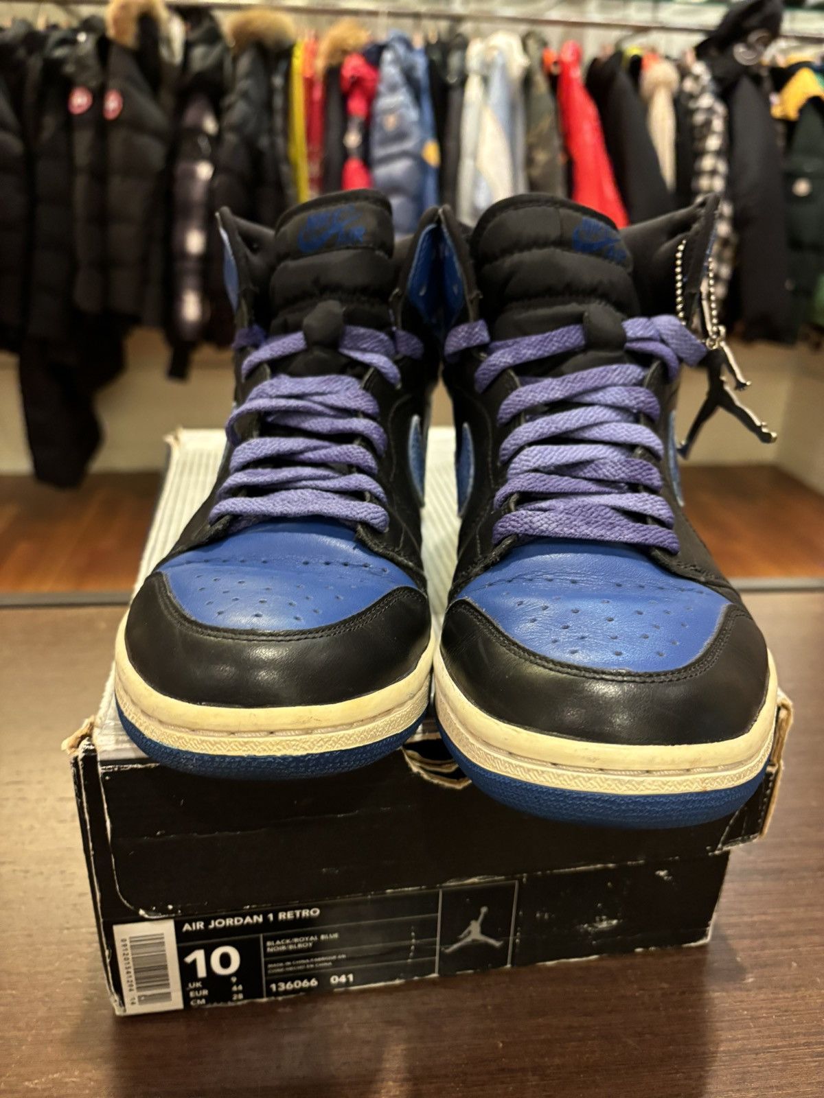 Jordan Brand Jordan 1 Retro 2001 ‘Royal’ (C) Size US 10 / EU 43 - 5 Thumbnail