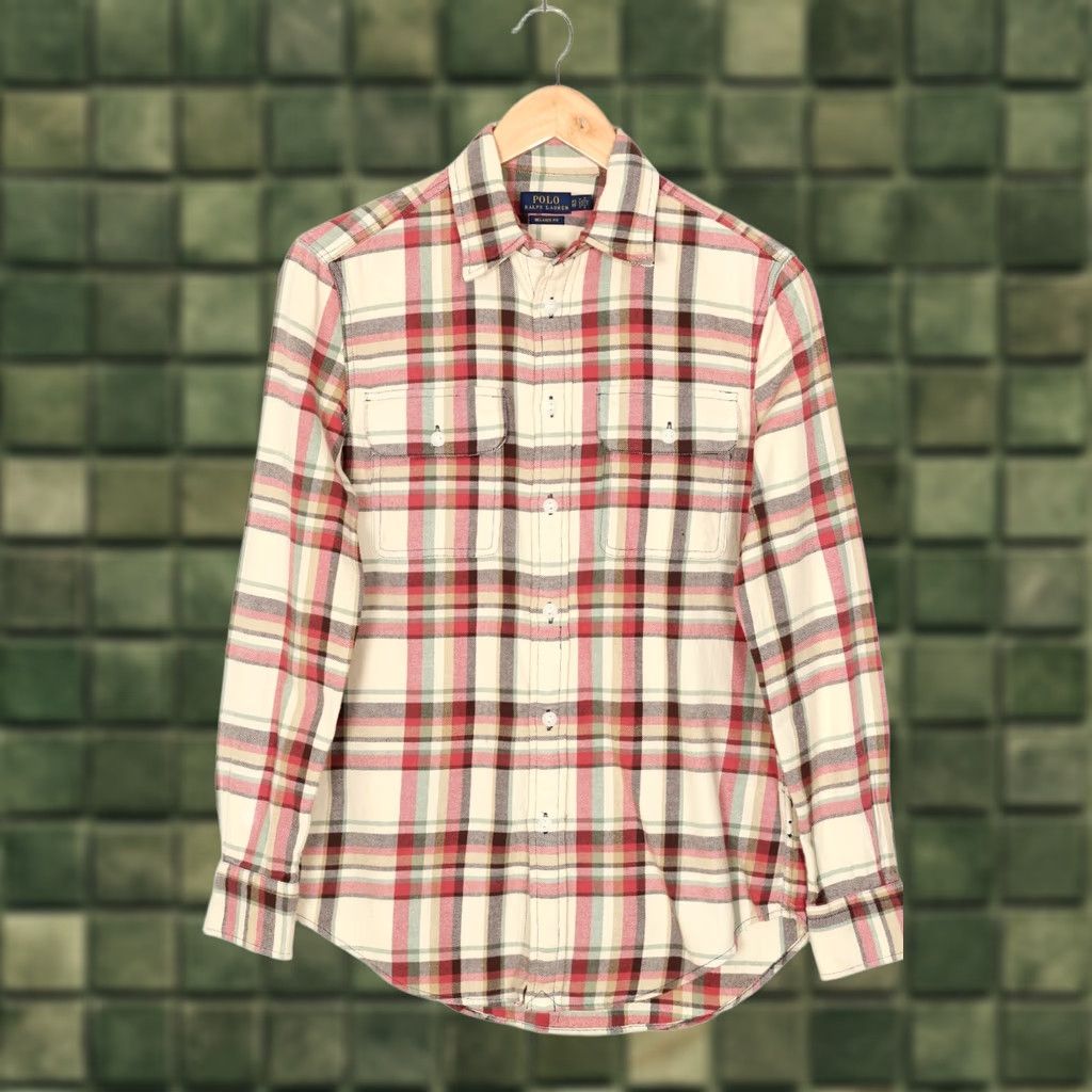 Polo Ralph Lauren POLO RALPH LAUREN Flannel Shirt Men XS Relaxed Fit Long Sleeve VR2139 Size US XS / EU 42 / 0 - 1 Thumbnail