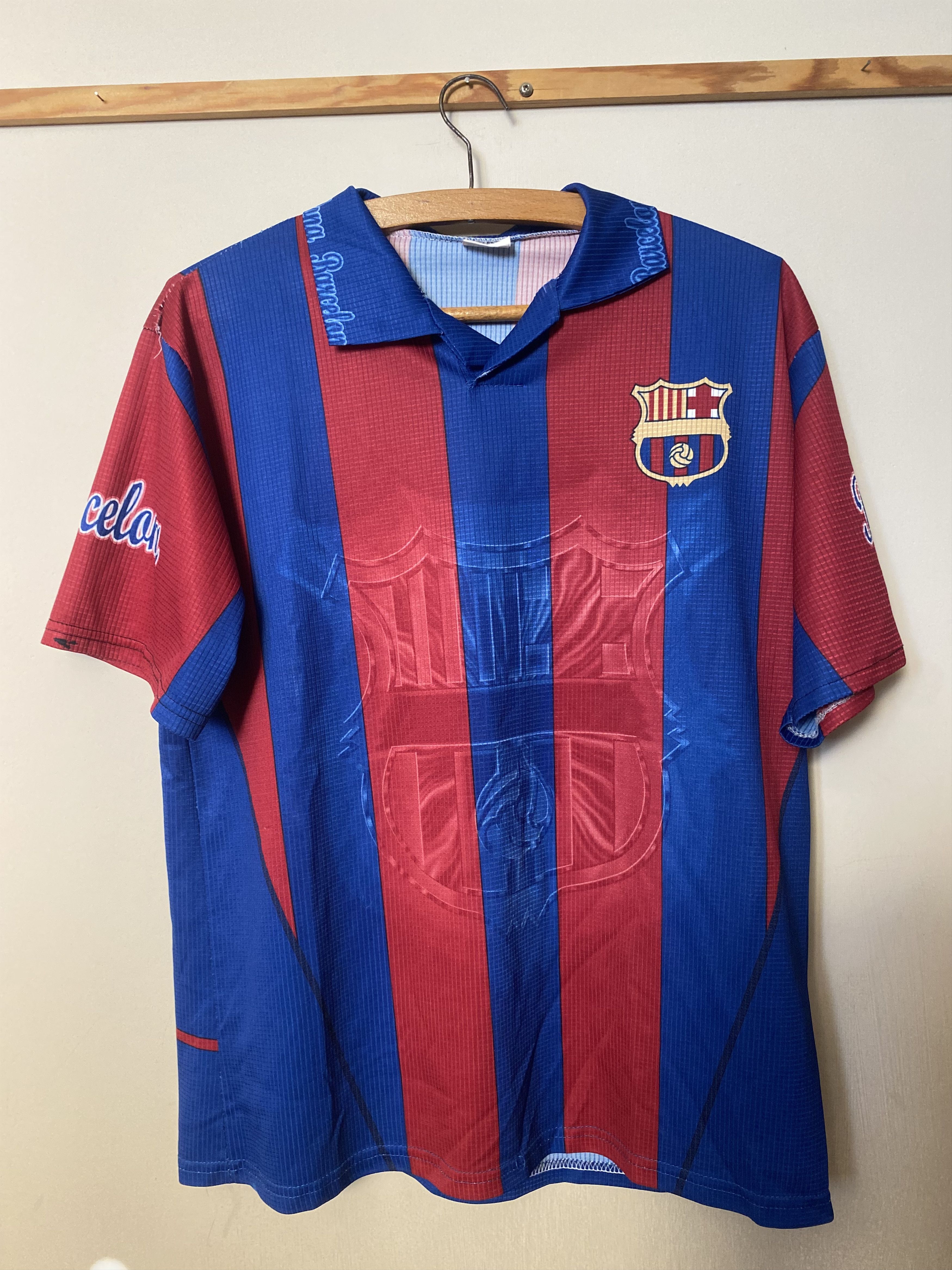 Other Vintage F.C. BARCELONA #7 SAVIOLA - 2002 - 2003 - S - UNIQUE Size US S / EU 44-46 / 1 - 2 Thumbnail