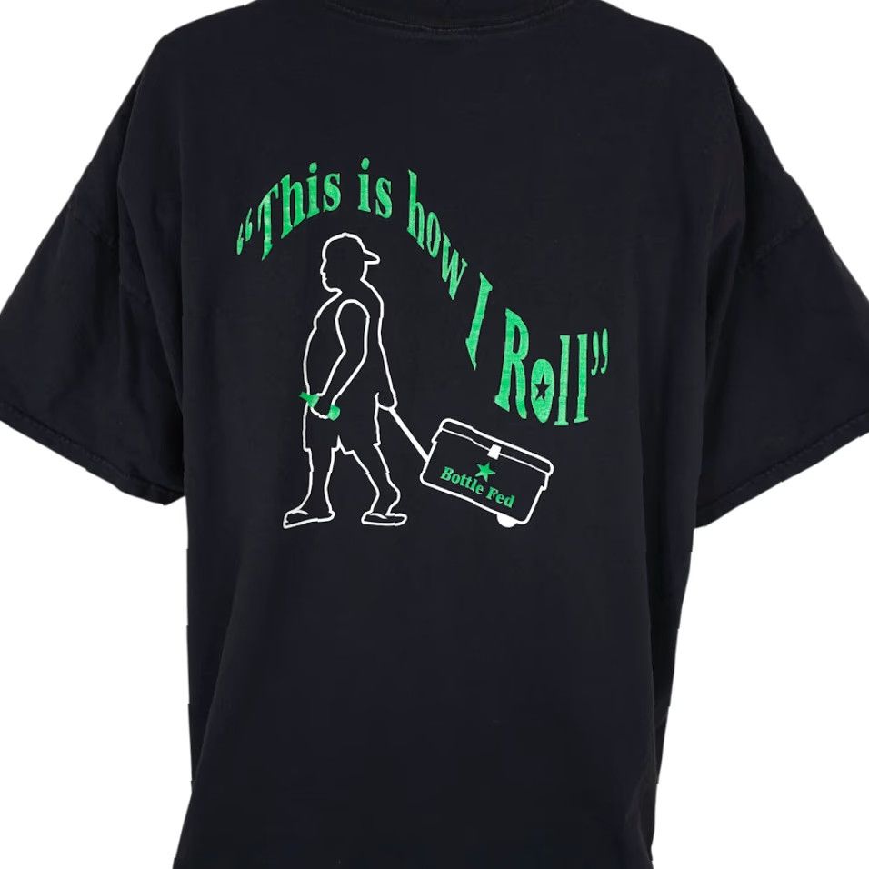 Jerzees VINTAGE Bottle Fed Clothing T Shirt Mens Size 4XL Black This Is How I Roll Hawaii Shirt Mens 4XL Black Hawaiian Travel Destination Souvenir Tee Size US XXL / EU 58 / 5 - 4 Thumbnail