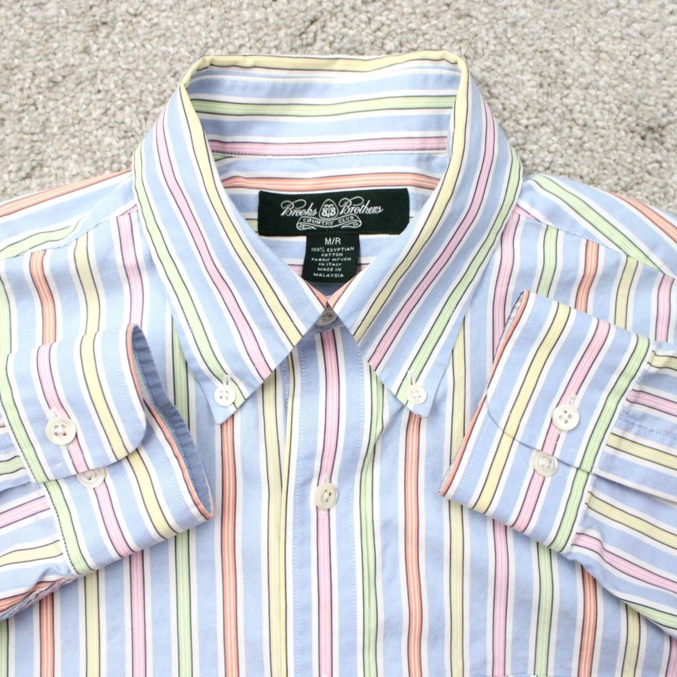 Brooks Brothers Brooks Brothers Country Club Shirt Mens Medium Regular Blue/Cotton Egyptian Cotton L/S Button-Up" Size US M / EU 48-50 / 2 - 2 Thumbnail