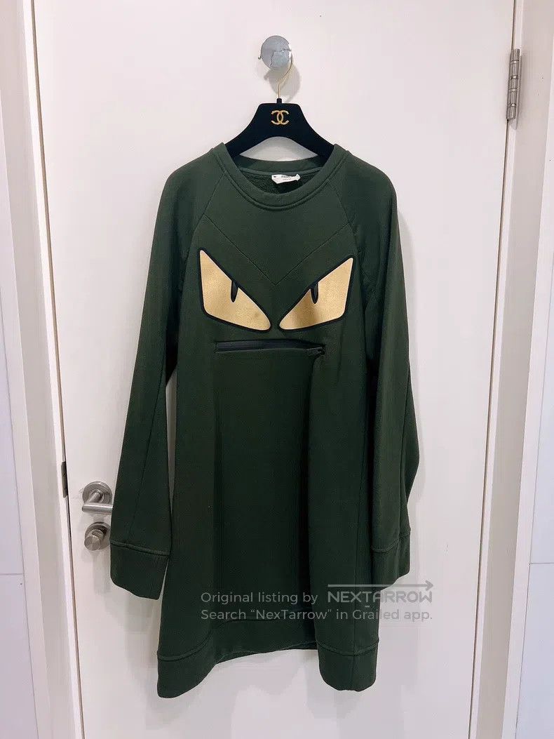 Fendi Fendi Military Green Little Devil Hoodie Dress Size M / US 6-8 / IT 42-44 - 1 Thumbnail