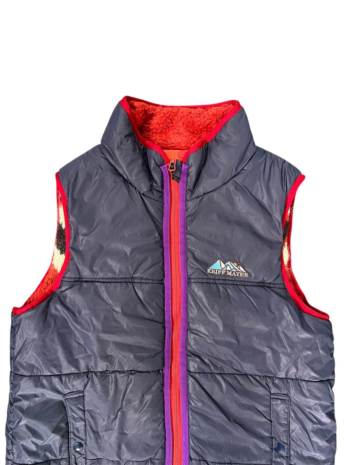 Japanese Brand Kriff Mayer Reversible Puffer Vest Size US L / EU 52-54 / 3 - 6 Thumbnail