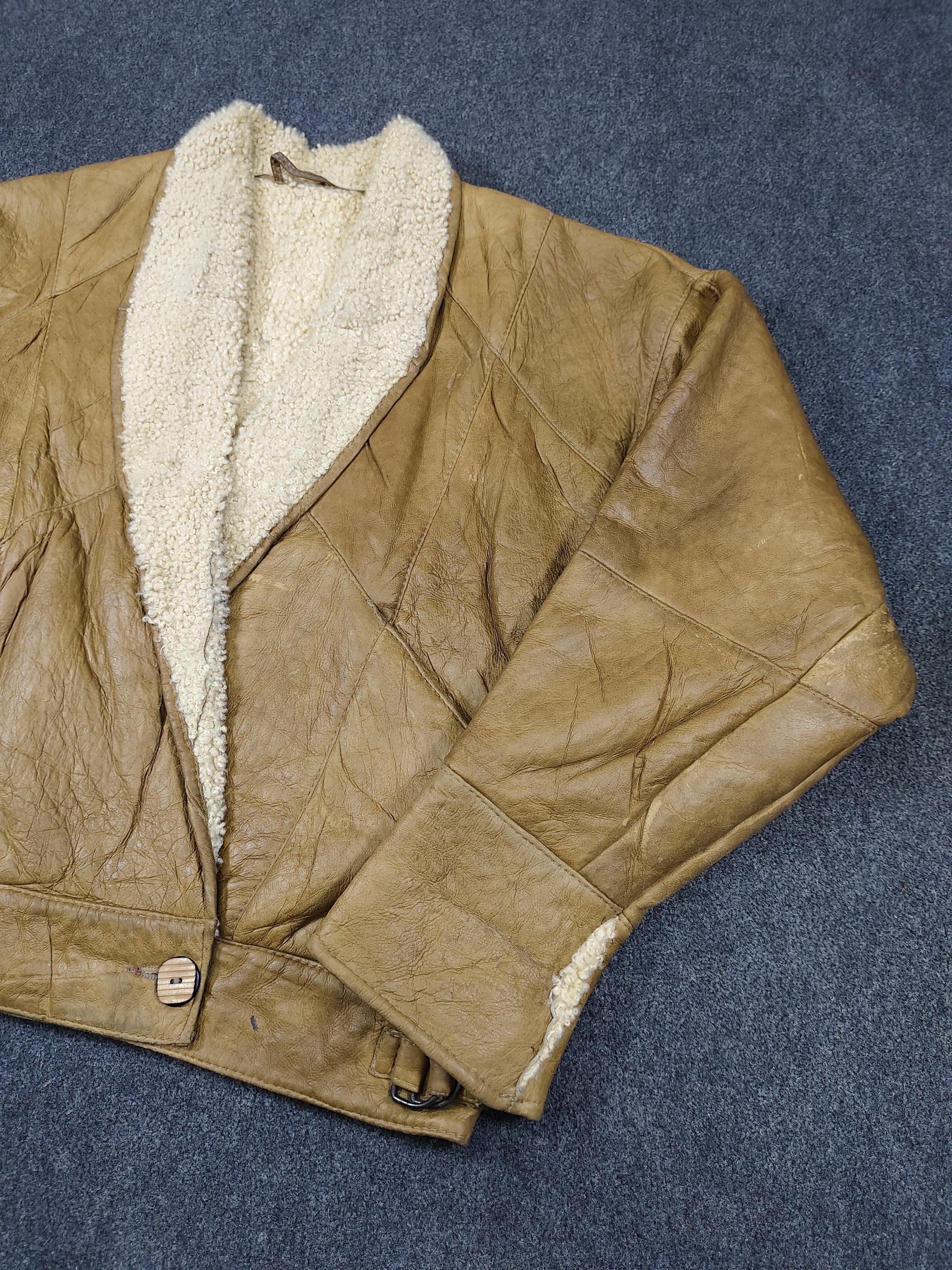 Vintage 80s Knight- Archived Artisan Crafted Panel Wool Shearling Size US M / EU 48-50 / 2 - 3 Thumbnail