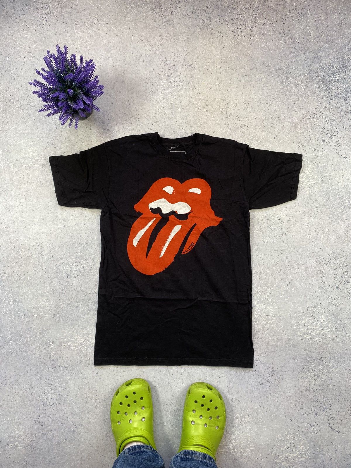 Band Tees The Rolling Stones Men’s Black T-shirt With Big Logo Size S Size US S / EU 44-46 / 1 - 2 Thumbnail